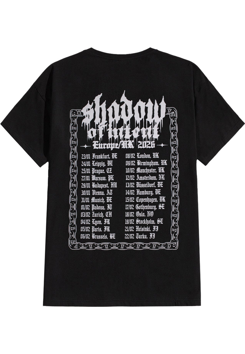 Shadow Of Intent Tour 2026 - T-Shirt | Impericon