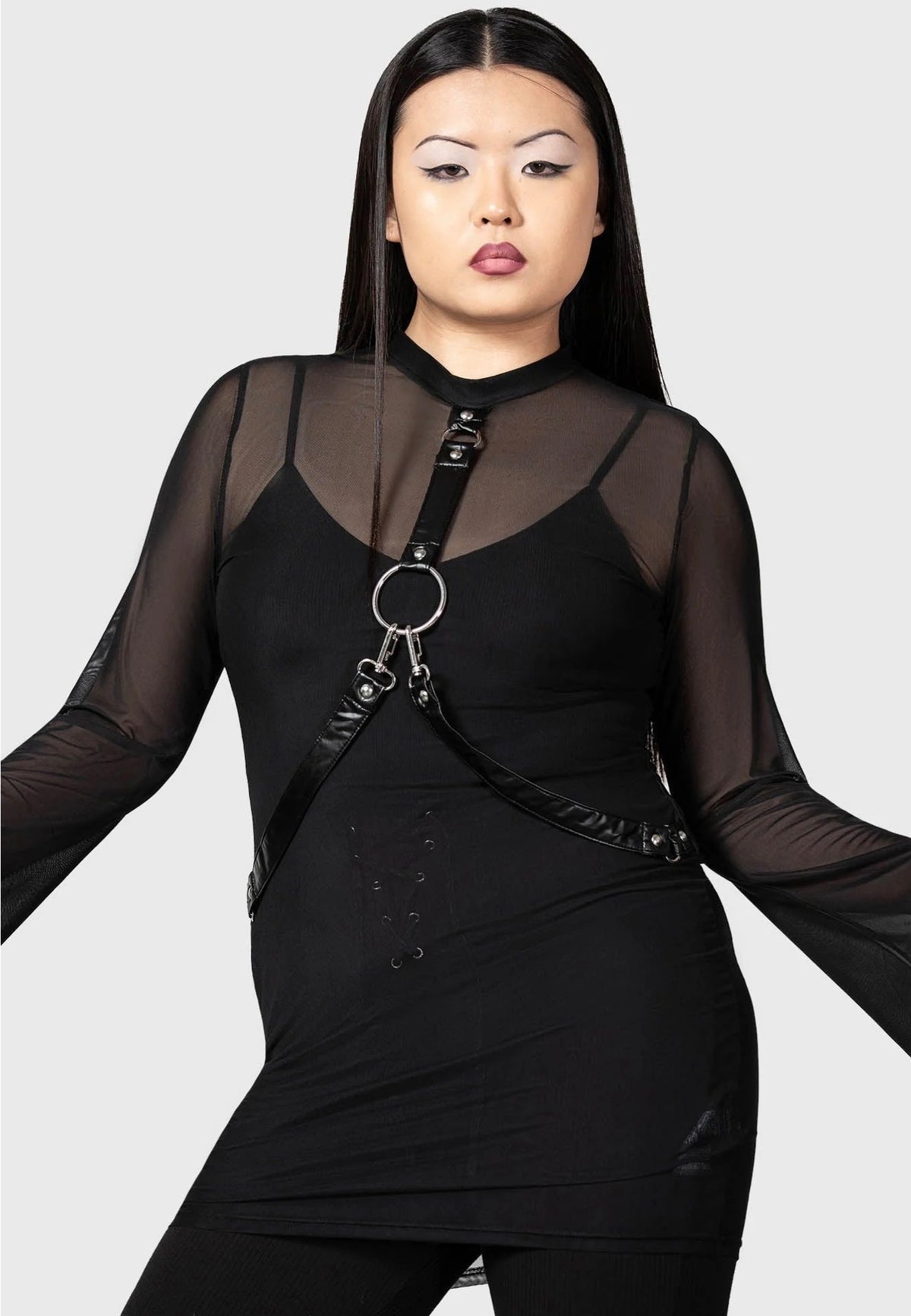 Killstar - Sheer Bondage Black