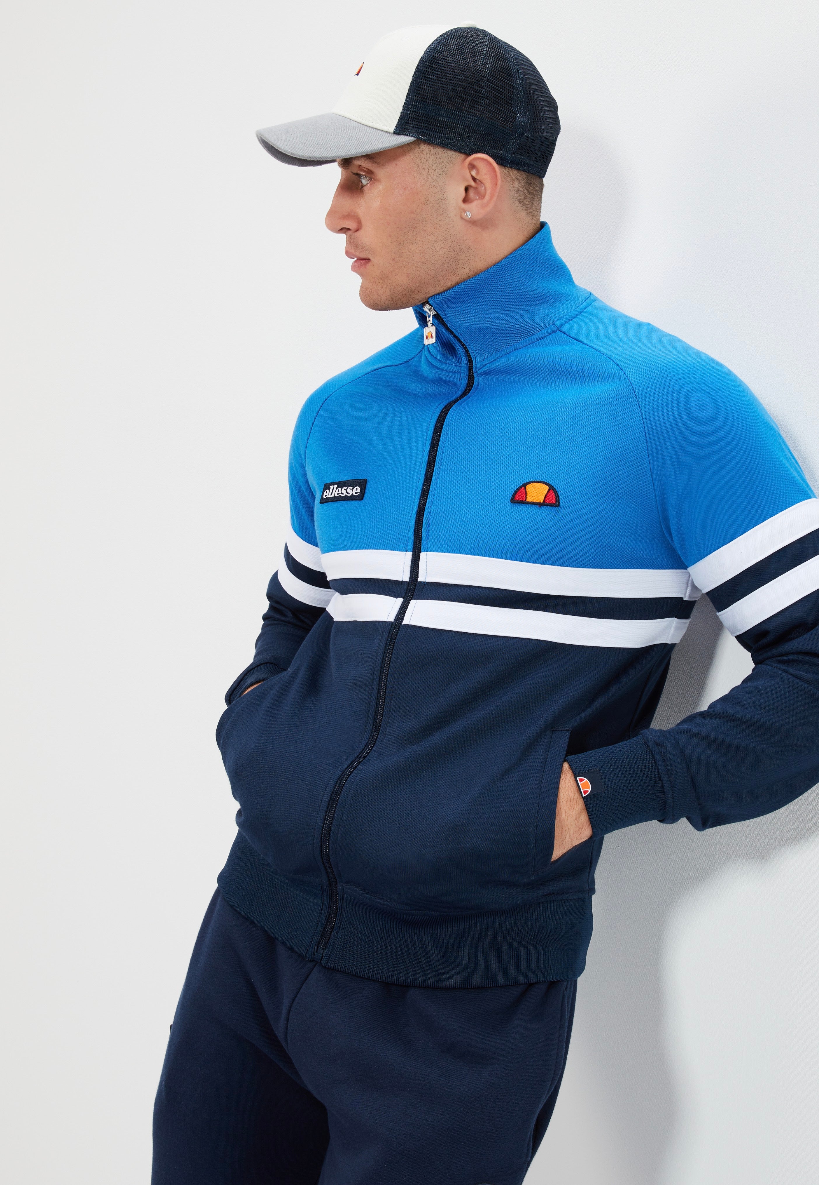 Ellesse - Rimini Blue/Navy/White - Track Jacket | Men-Image