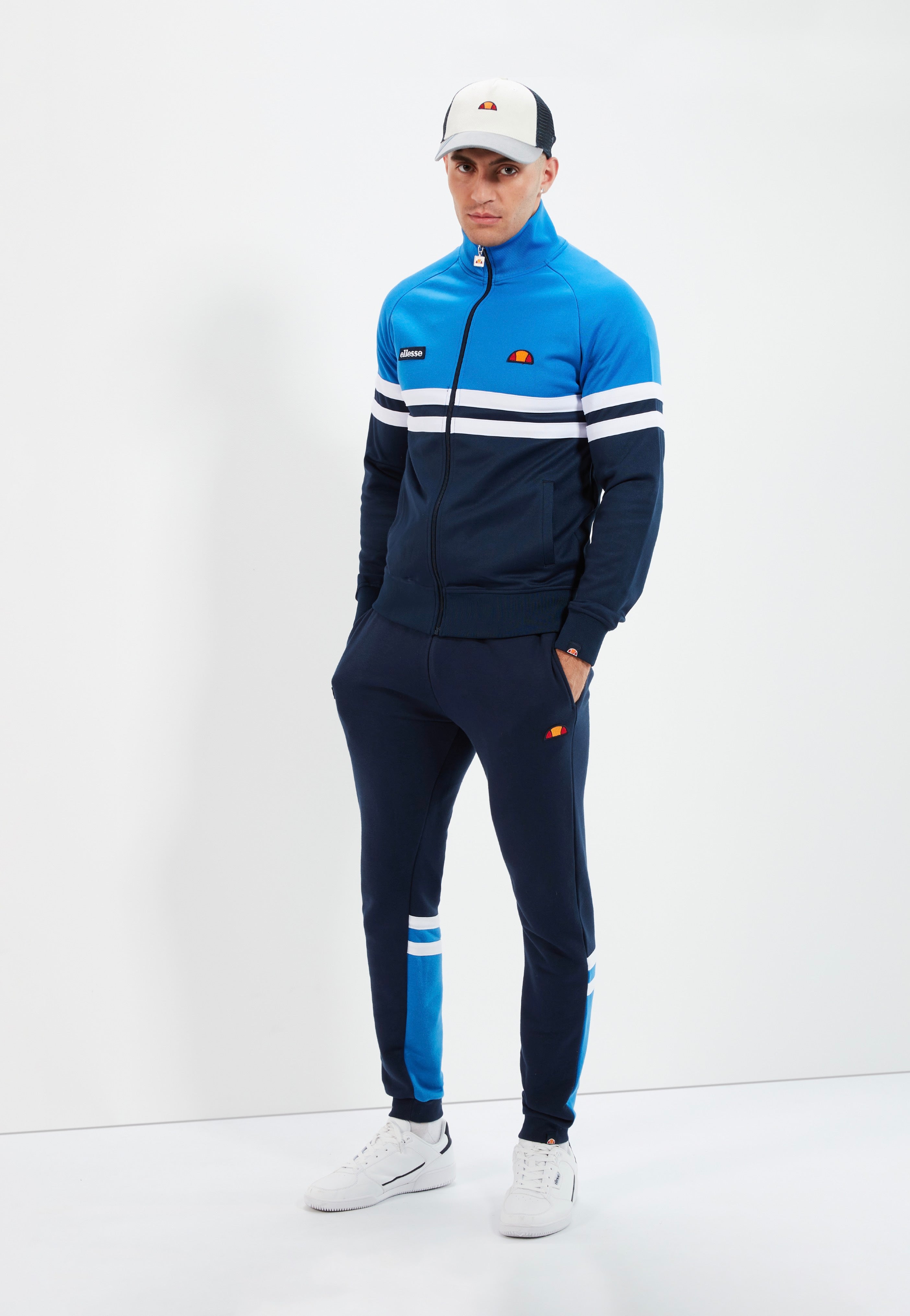 Ellesse - Rimini Blue/Navy/White - Track Jacket | Men-Image