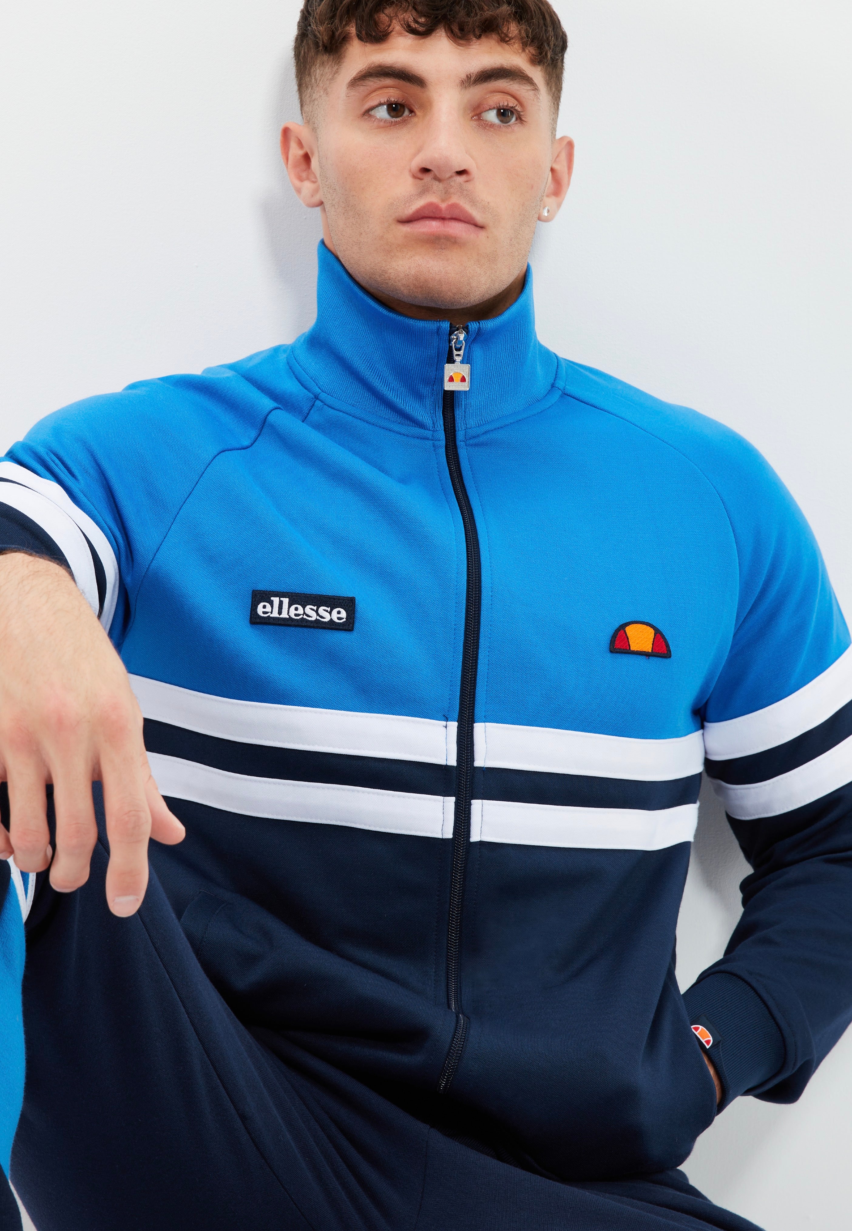 Ellesse - Rimini Blue/Navy/White - Track Jacket | Men-Image
