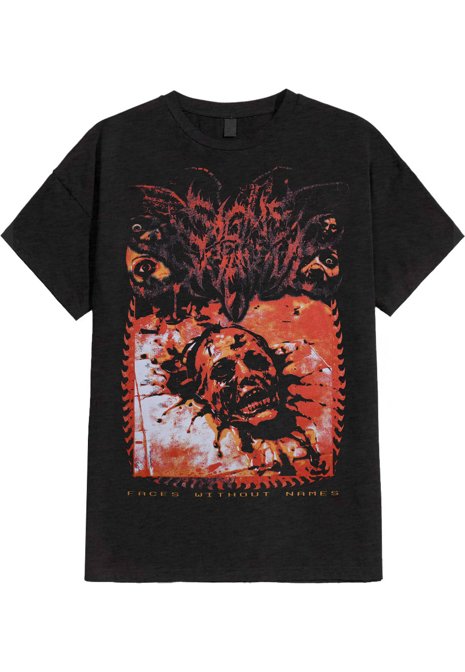 Signs Of The Swarm - Faces Without Names Acid Wash Tie Dye - T-Shirt | Neutral-Image