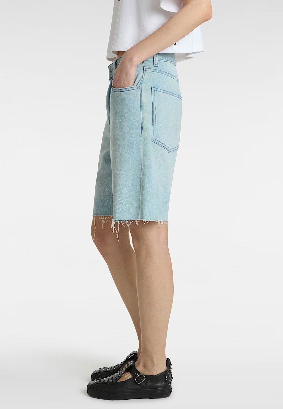 Vans - Sirelle Cut-Off Jorts Light Stonewash - Shorts | Women-Image