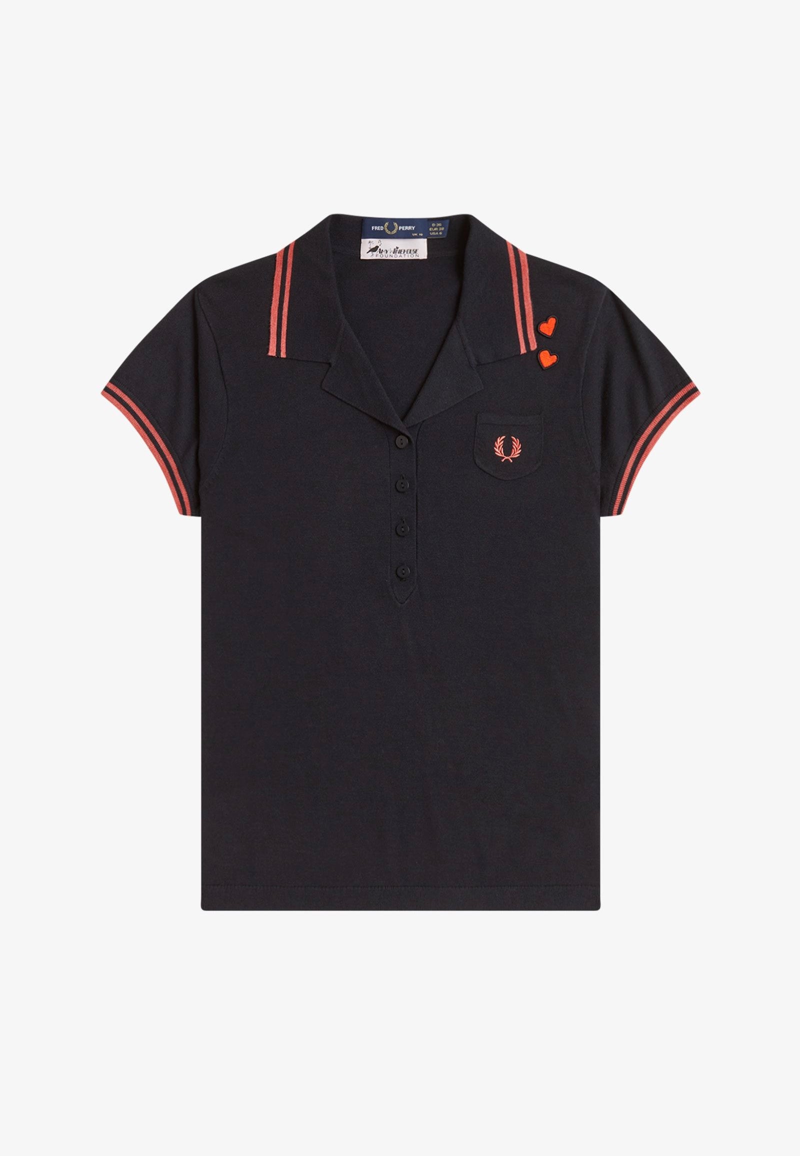 Fred Perry x Amy Winehouse - Pocket Detail Knitted Black - Polo | Women-Image