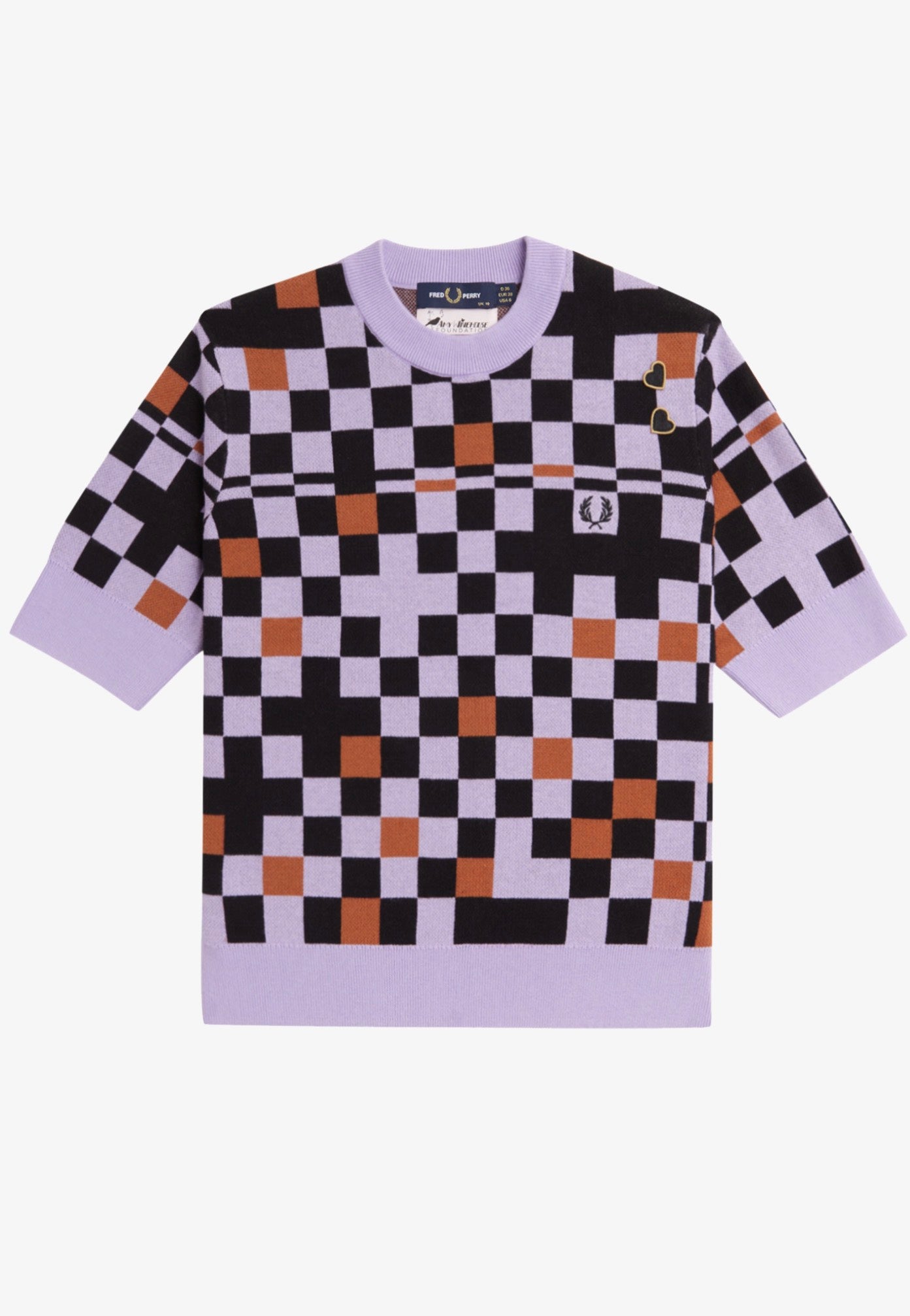 Fred Perry x Amy Winehouse - Jacquard Knitted Ultra Violet - Top | Women-Image