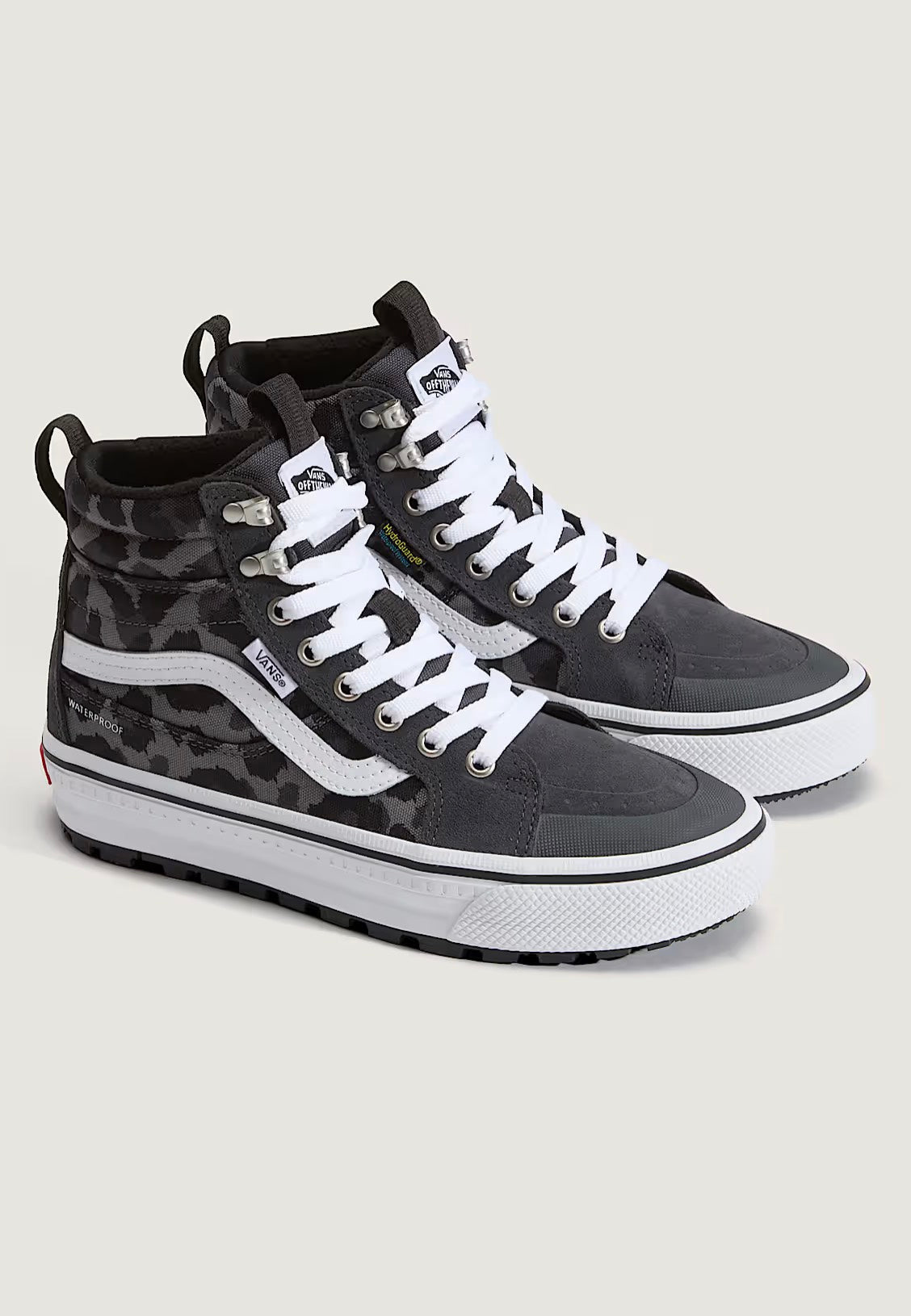 Vans Sk8-Hi Waterproof Insulated MTE Leopard Charcoal Grey Girl Shoes | Women-Image