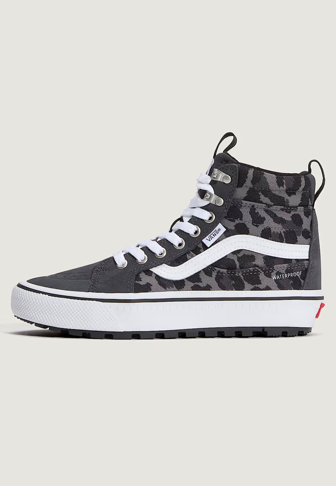 Vans Sk8-Hi Waterproof Insulated MTE Leopard Charcoal Grey Girl Shoes | Women-Image