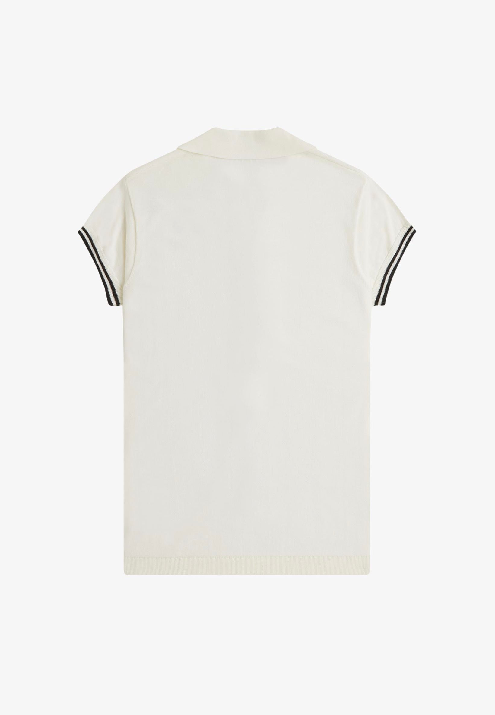 Fred Perry x Amy Winehouse - Pocket Detail Knitted Light Ecru - Polo | Women-Image