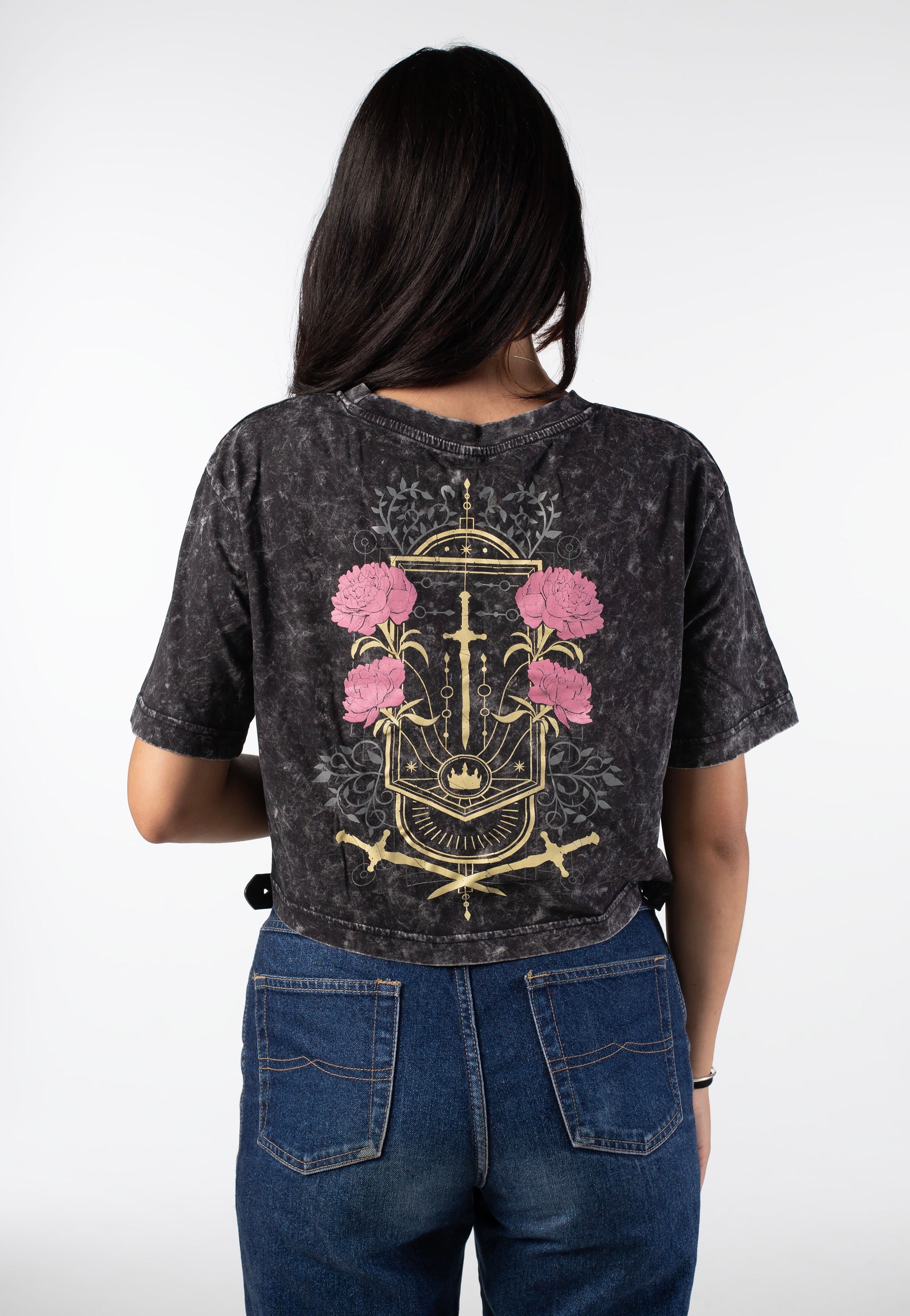 Sleep Token - Damocles Acid Washed Crop - Girly | Women-Image