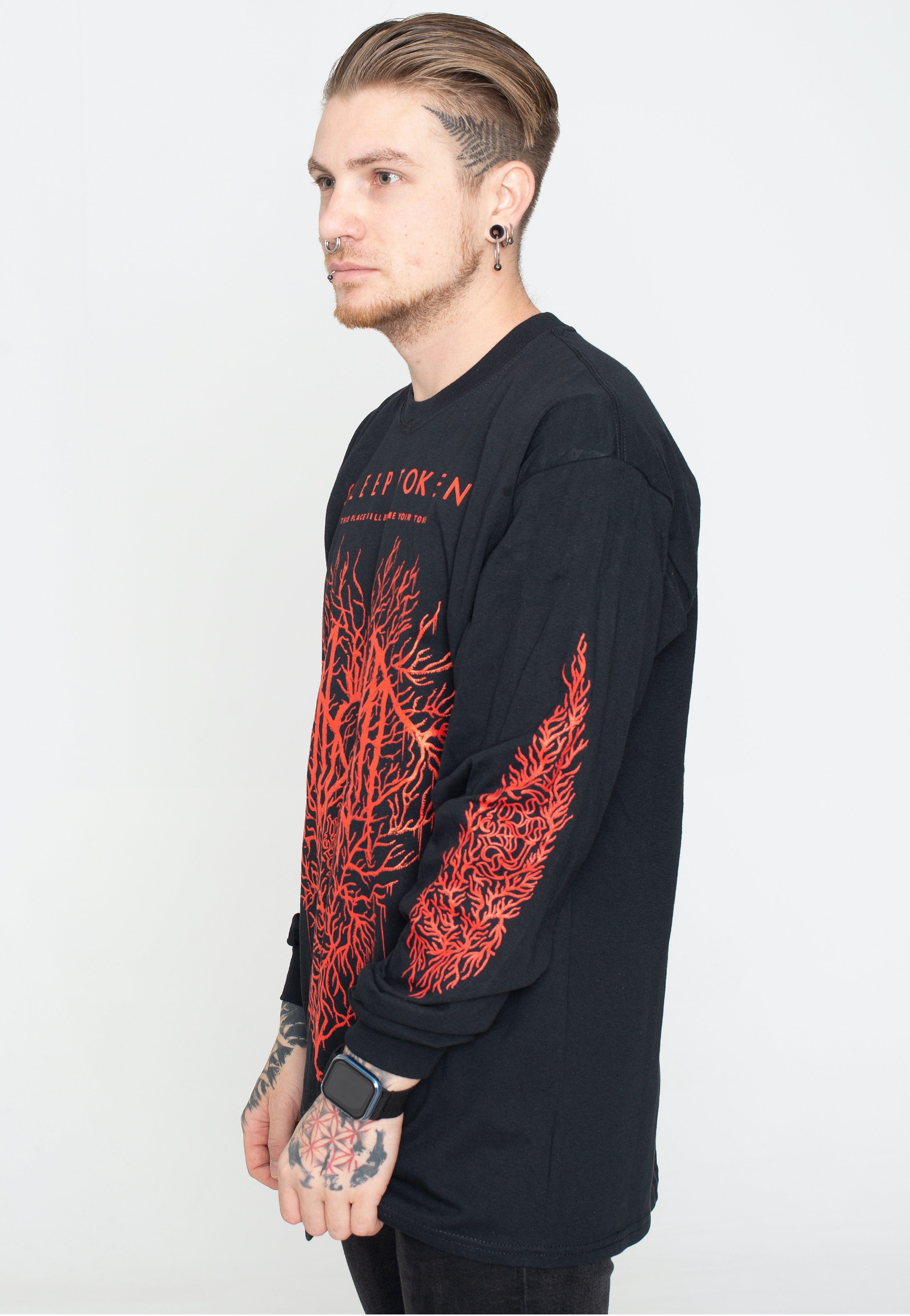 Sleep Token - Red Coral Heart - Longsleeve | Men-Image