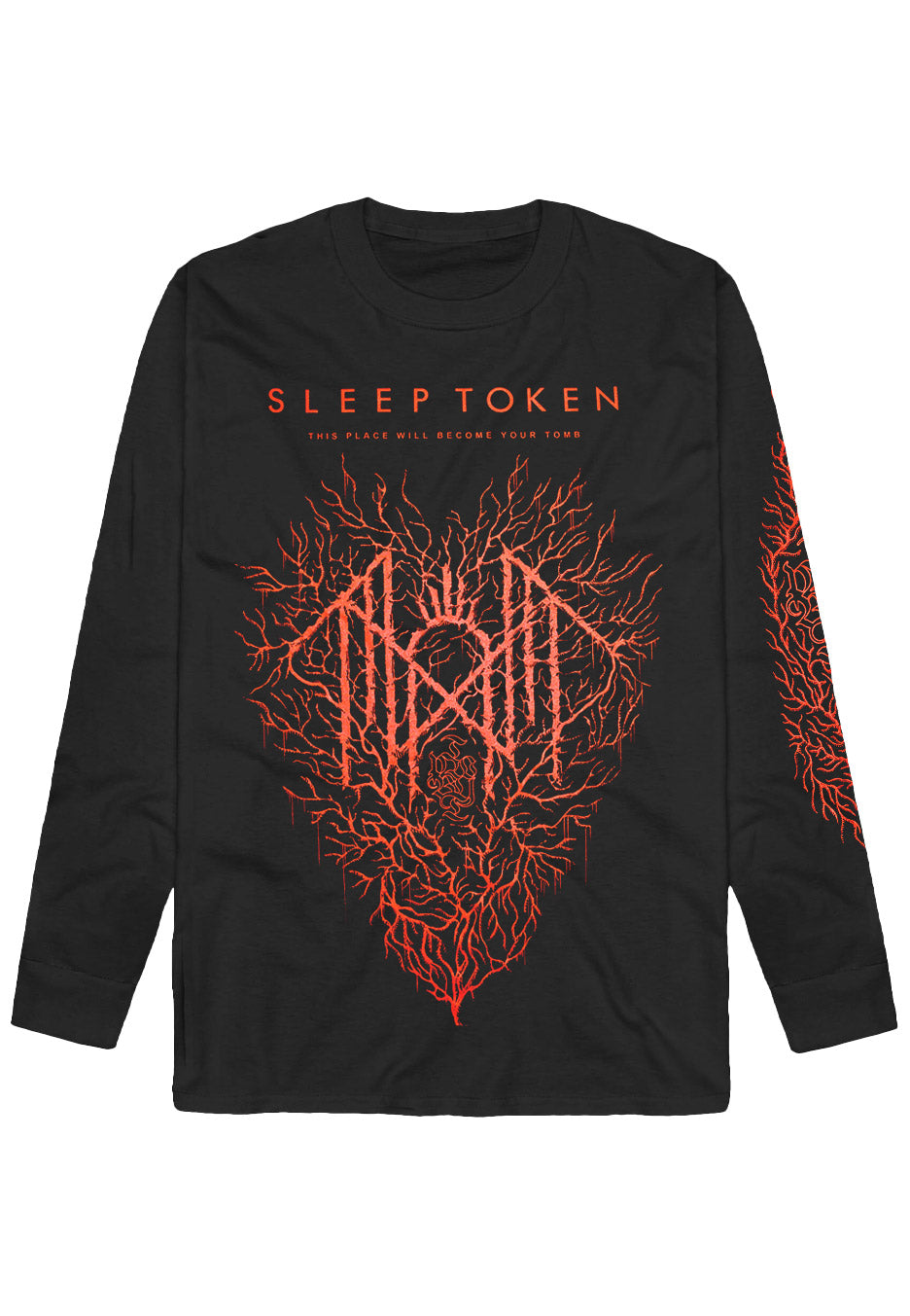 Sleep Token - Red Coral Heart - Longsleeve | Neutral-Image