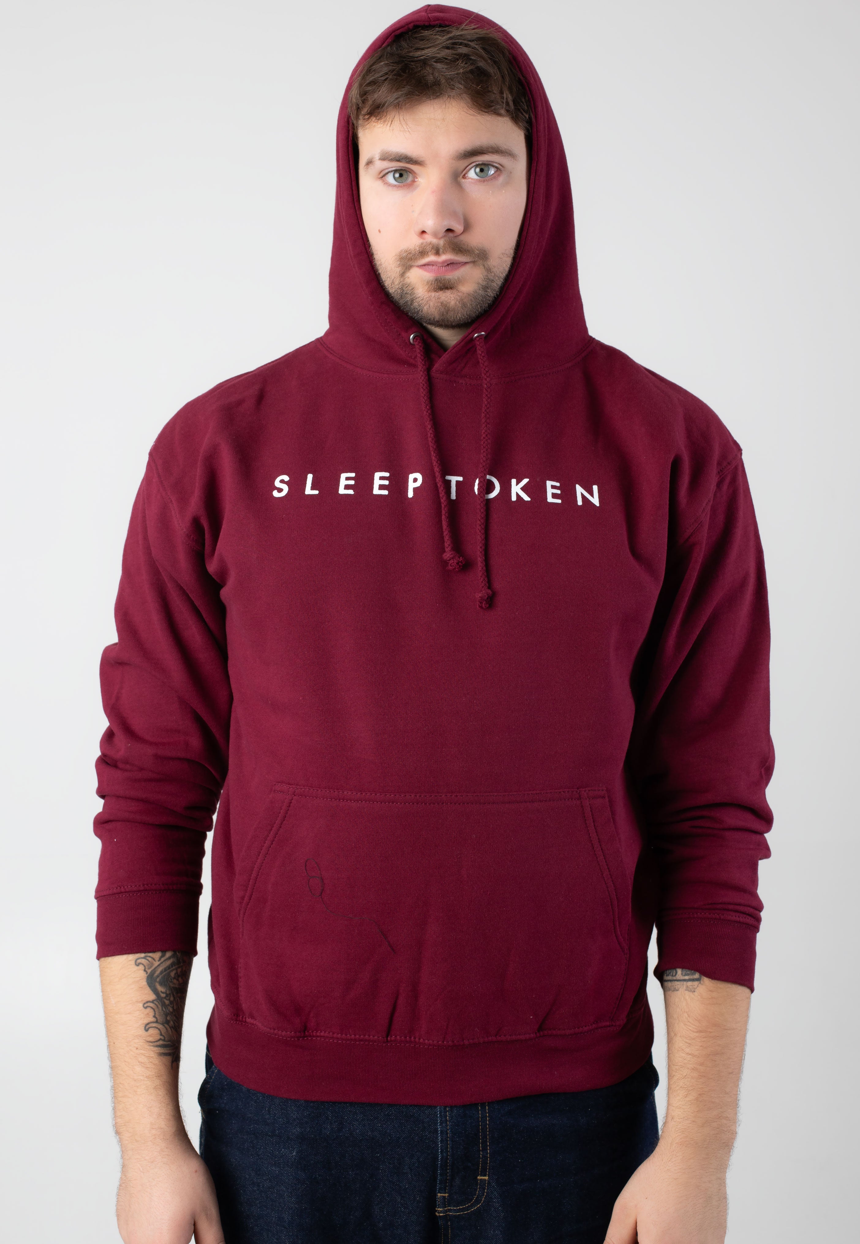 Sleep Token - Symbol Flowers Burgundy - Hoodie | Men-Image