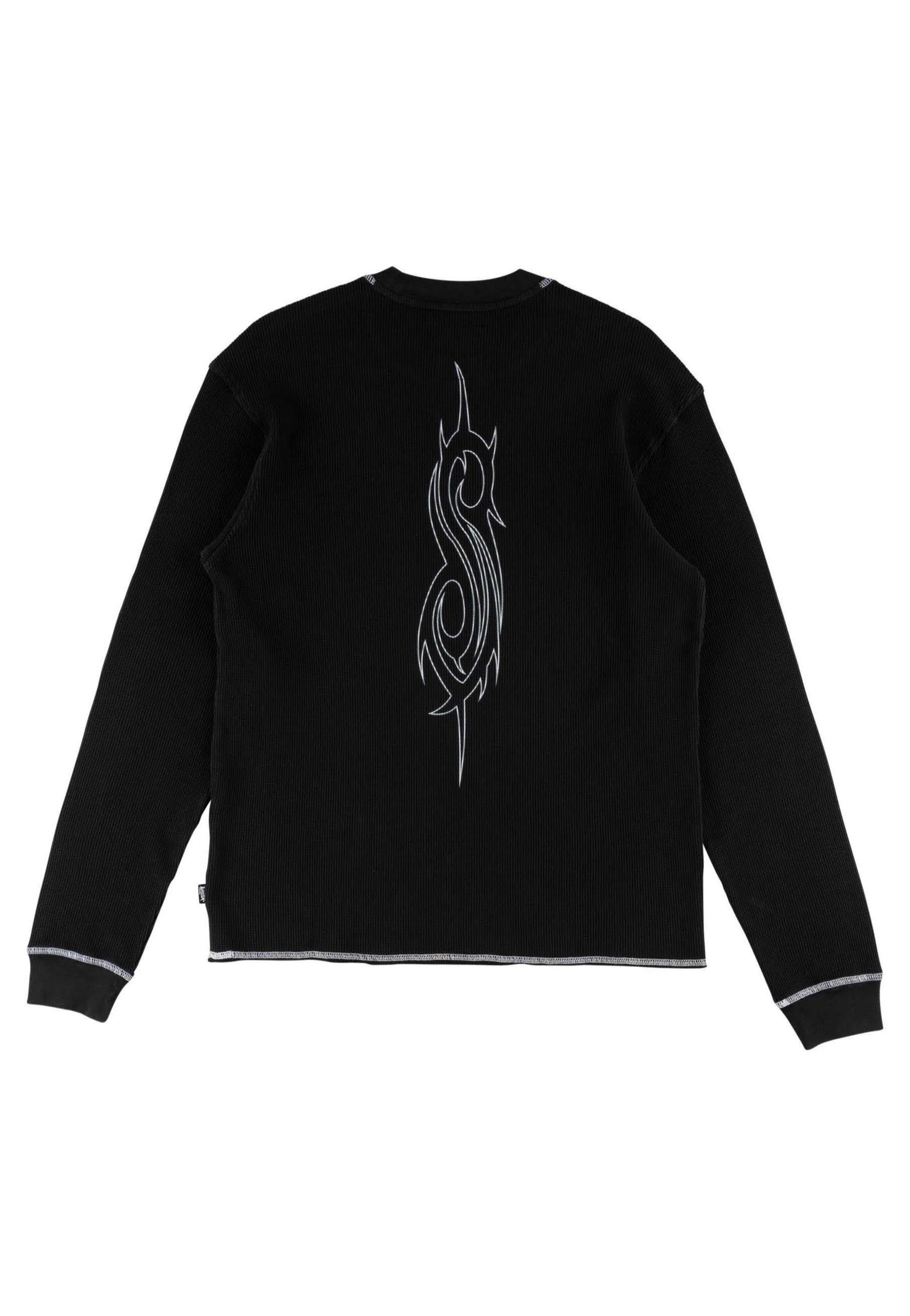 Welcome x Slipknot - Mask Contrast Stitch Thermal Black/White - Sweater | Men-Image