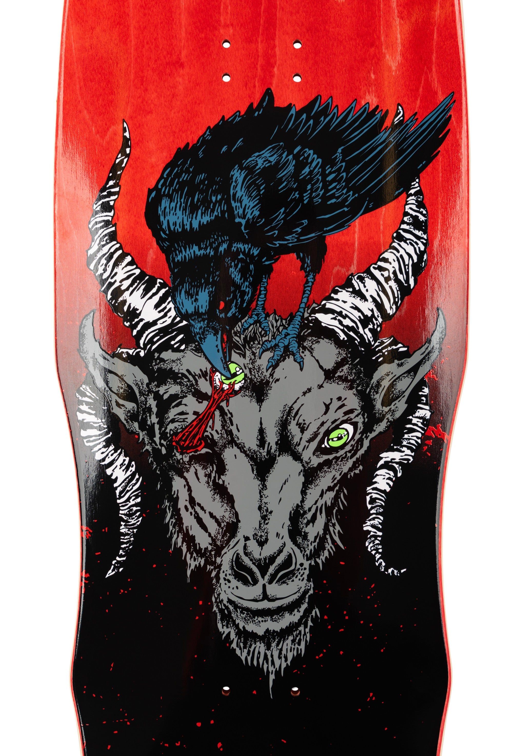 Welcome x Slipknot - Spit it Out on Dark Lord 9.75" Black/Red Stain  - Skate Deck | Neutral-Image