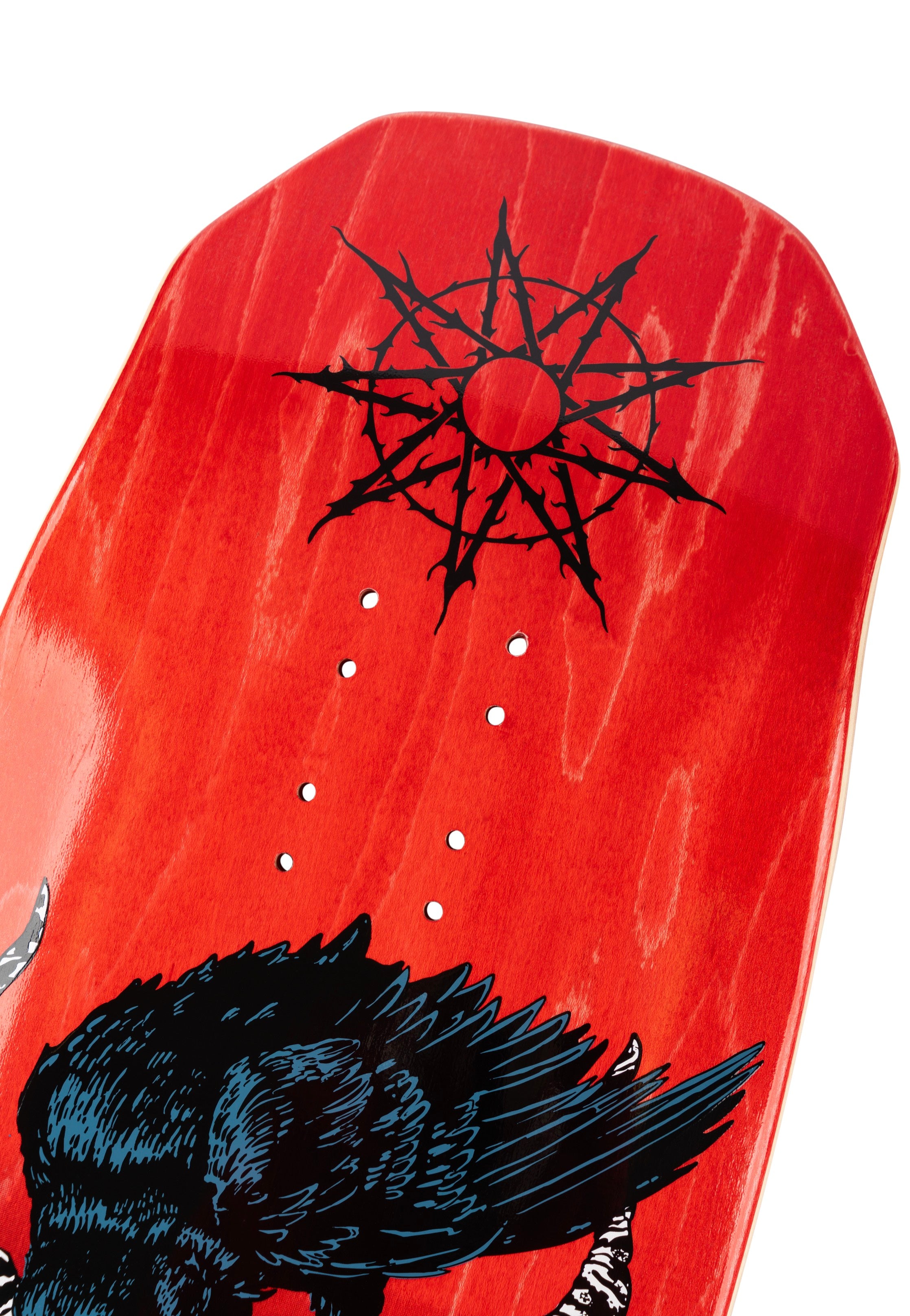 Welcome x Slipknot - Spit it Out on Dark Lord 9.75" Black/Red Stain  - Skate Deck | Neutral-Image