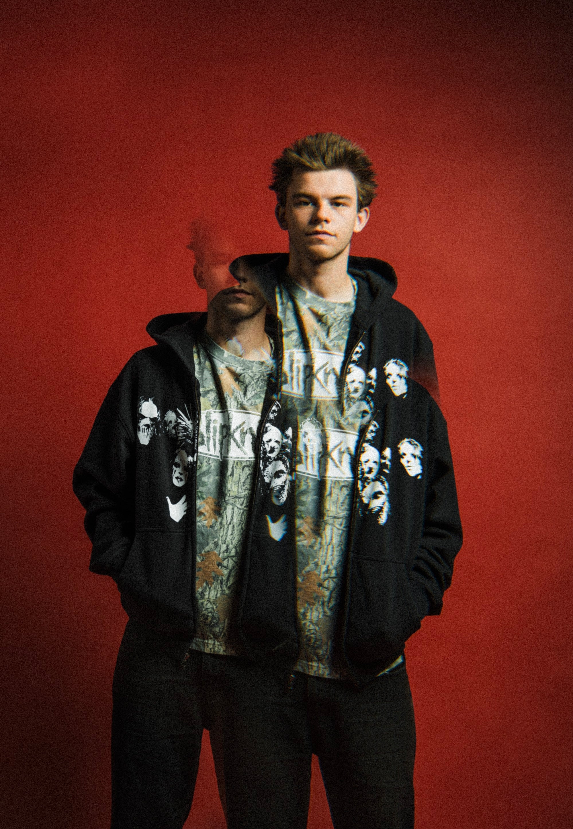 Welcome x Slipknot - Nonagram Printed Black - Zipper | Men-Image