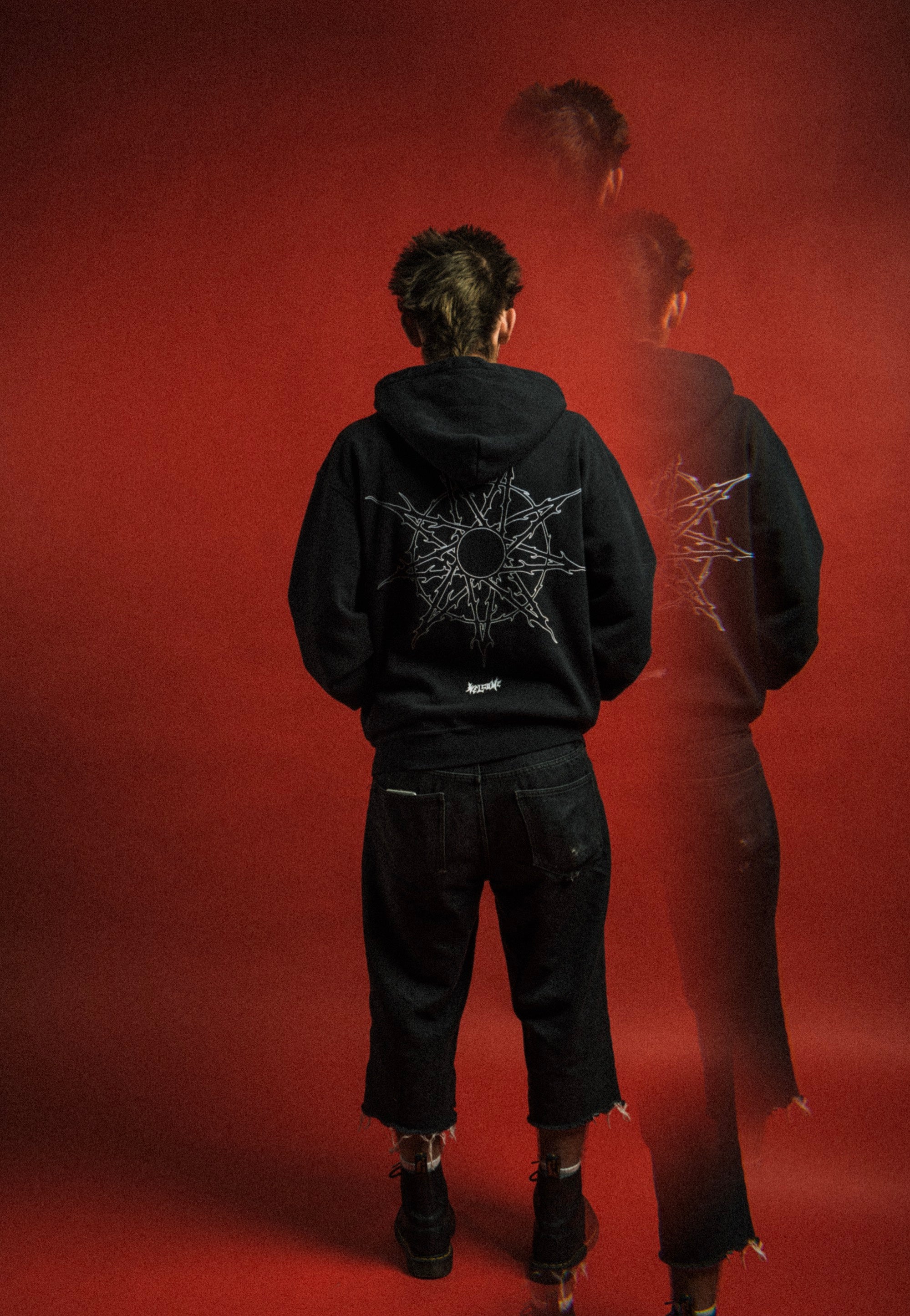 Welcome x Slipknot - Nonagram Printed Black - Zipper | Men-Image