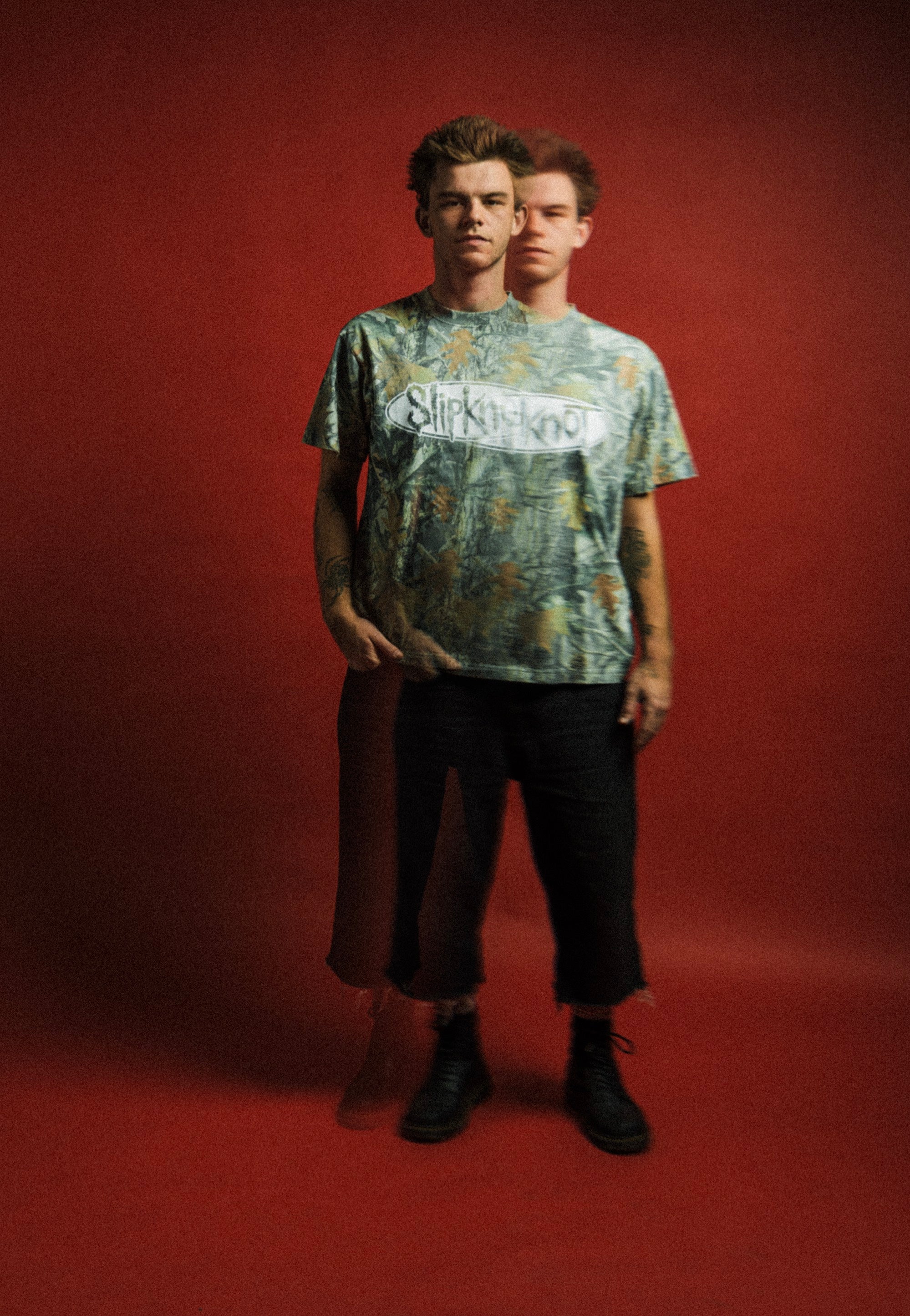 Welcome x Slipknot - Oval Logo Boxy Camo - T-Shirt | Men-Image