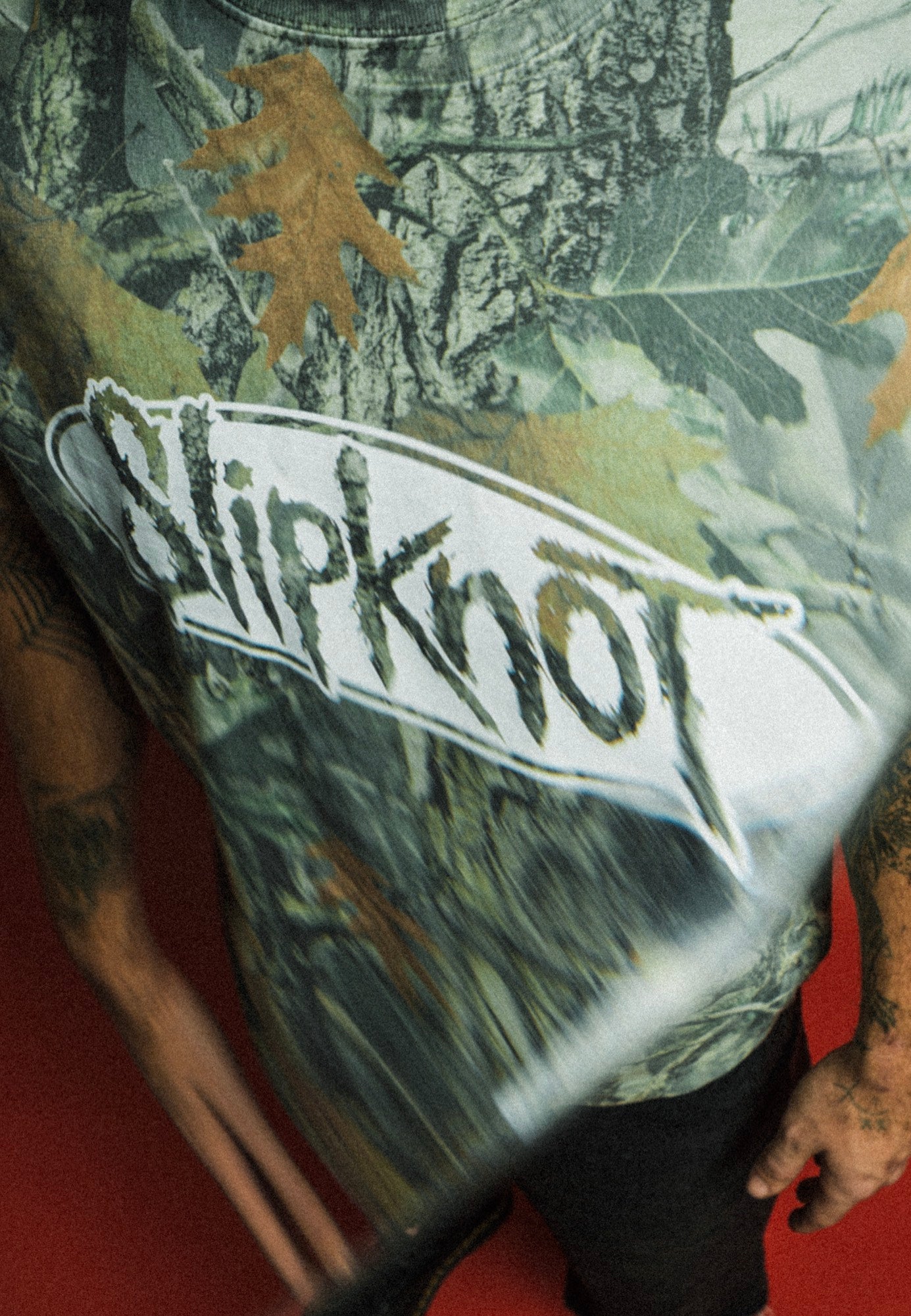 Welcome x Slipknot - Oval Logo Boxy Camo - T-Shirt | Men-Image