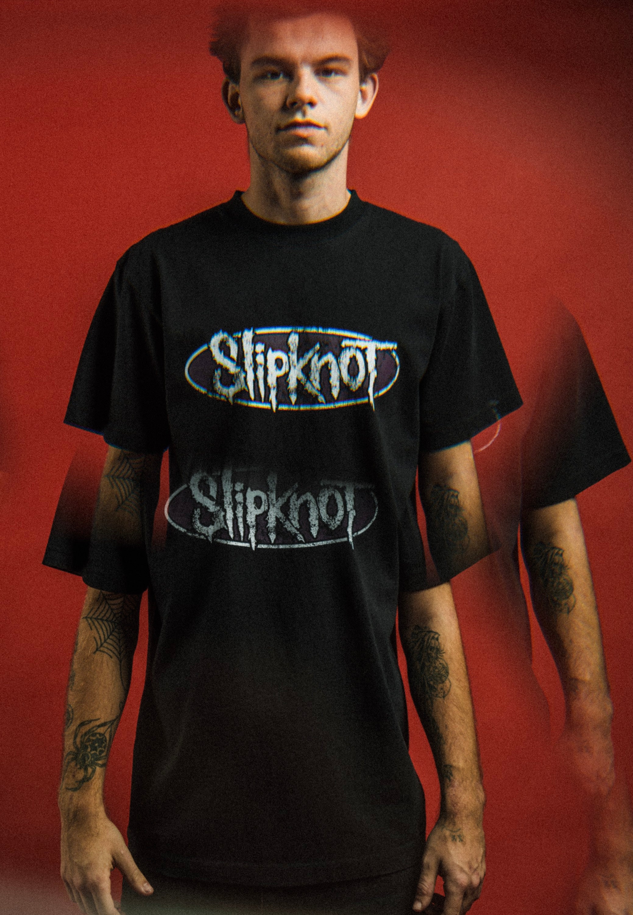 Welcome x Slipknot - Annihilation Boxy Garment-Dyed Black - T-Shirt | Men-Image