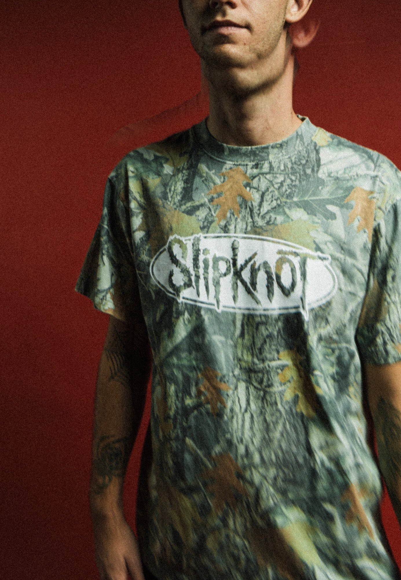 Welcome x Slipknot - Oval Logo Boxy Camo - T-Shirt | Men-Image
