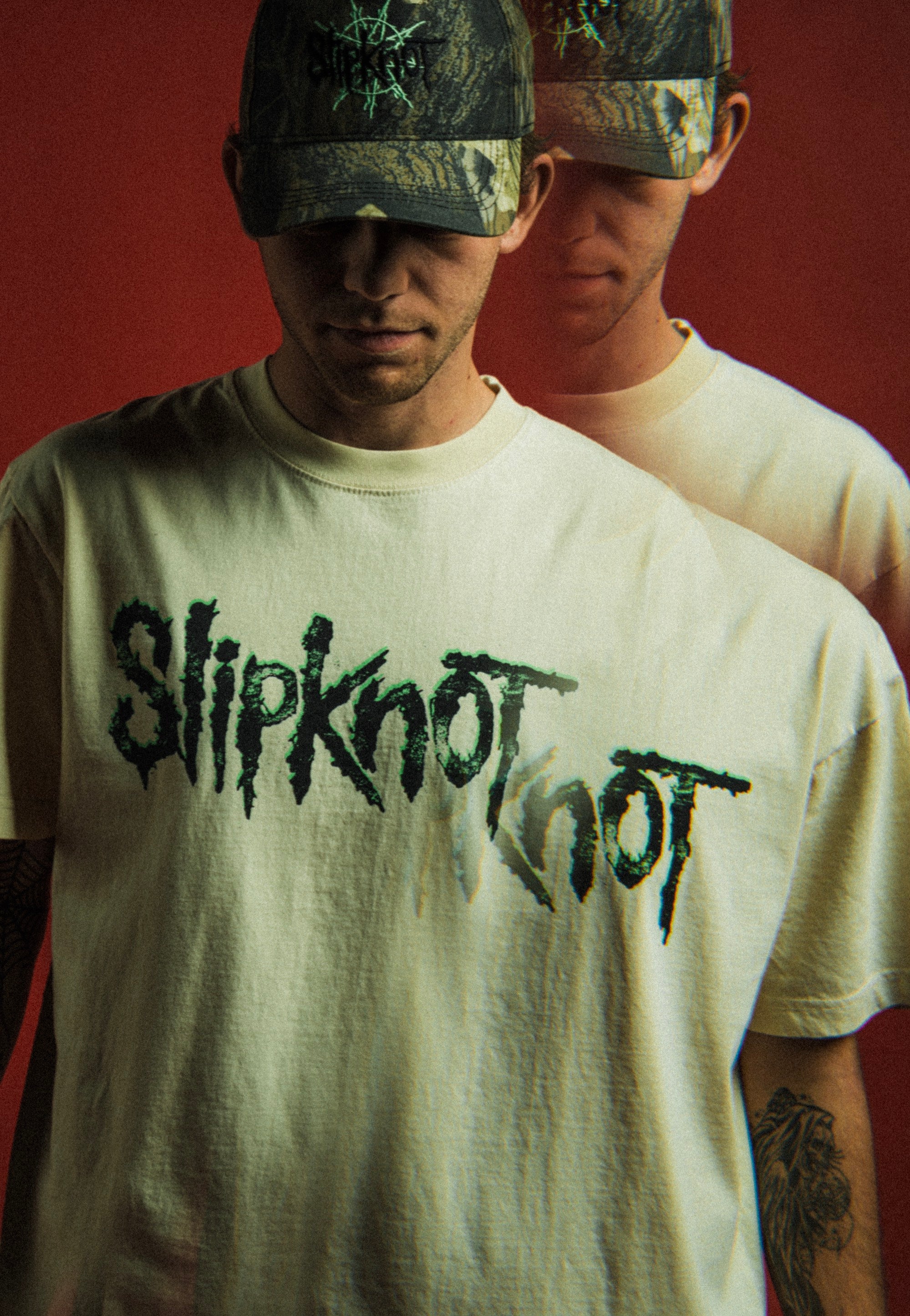 Welcome x Slipknot - Tomorrow Boxy Garment-Dyed Bone - T-Shirt | Men-Image