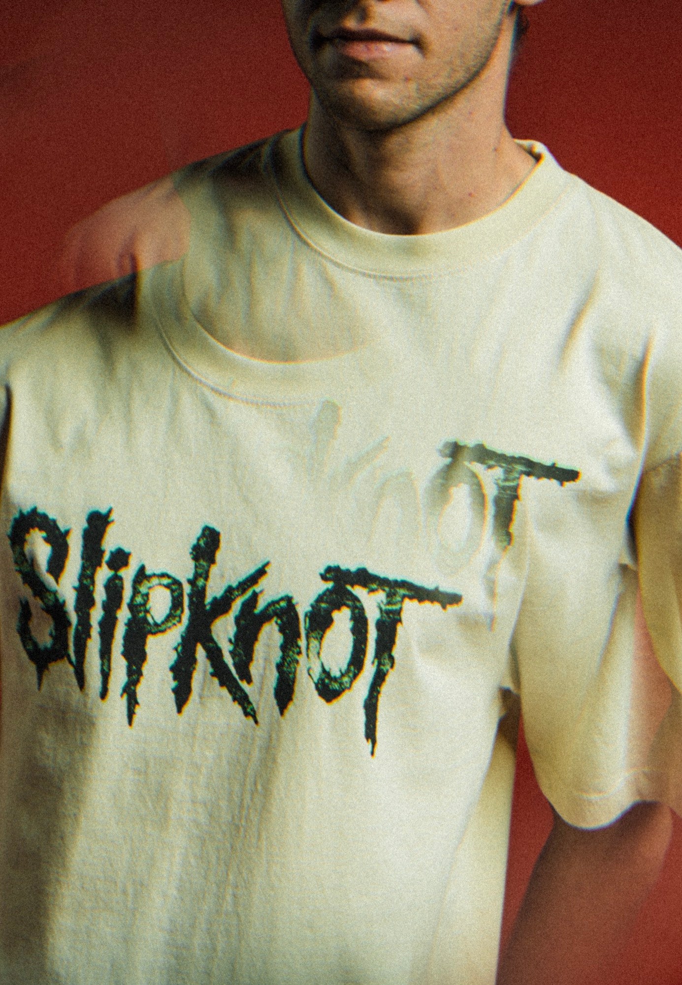Welcome x Slipknot - Tomorrow Boxy Garment-Dyed Bone - T-Shirt | Men-Image