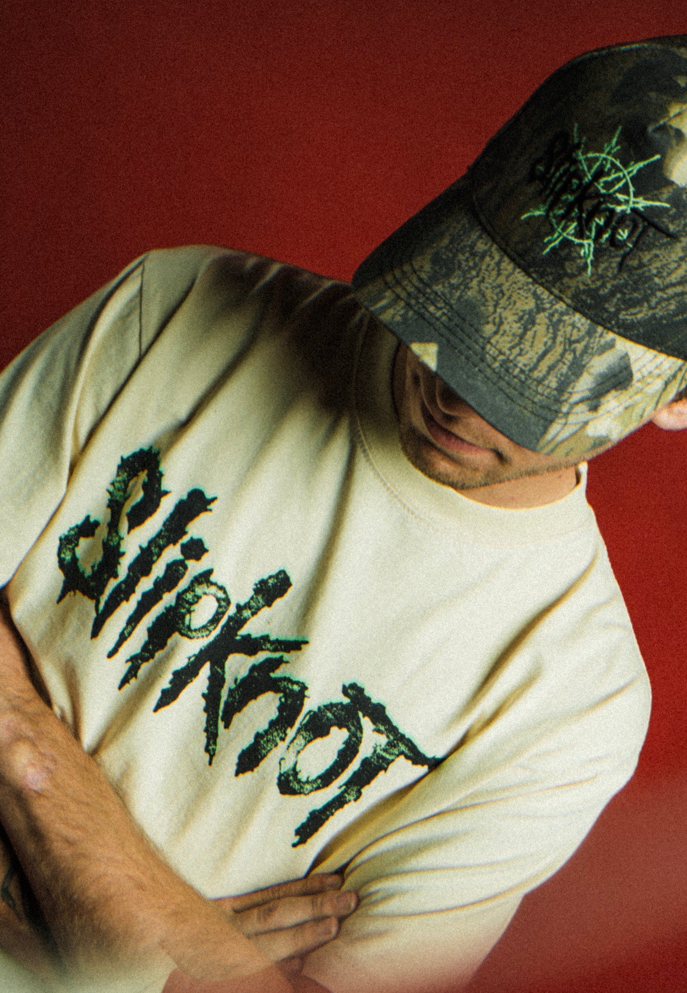 Welcome x Slipknot - Tomorrow Boxy Garment-Dyed Bone - T-Shirt | Men-Image