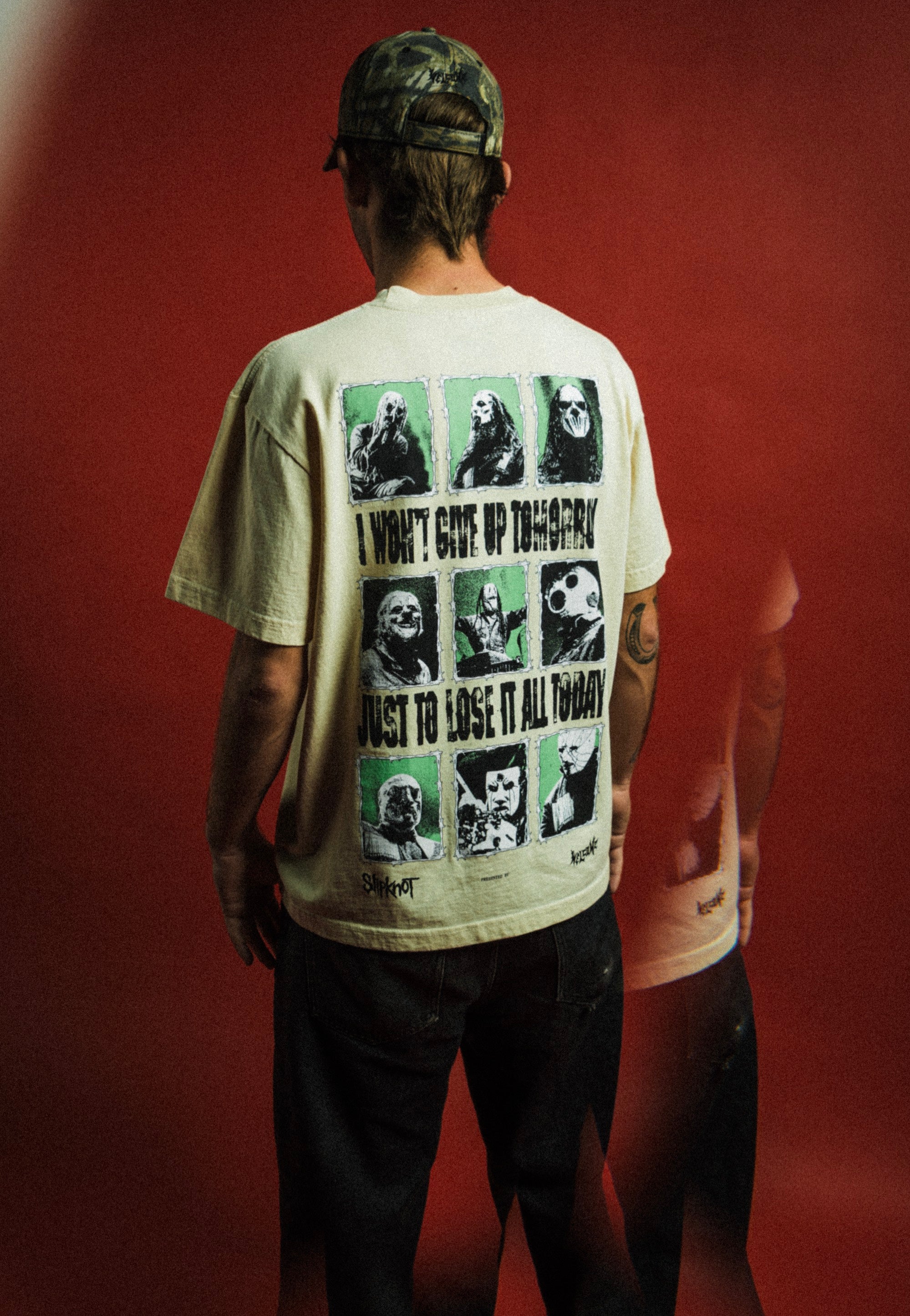 Welcome x Slipknot - Tomorrow Boxy Garment-Dyed Bone - T-Shirt | Men-Image