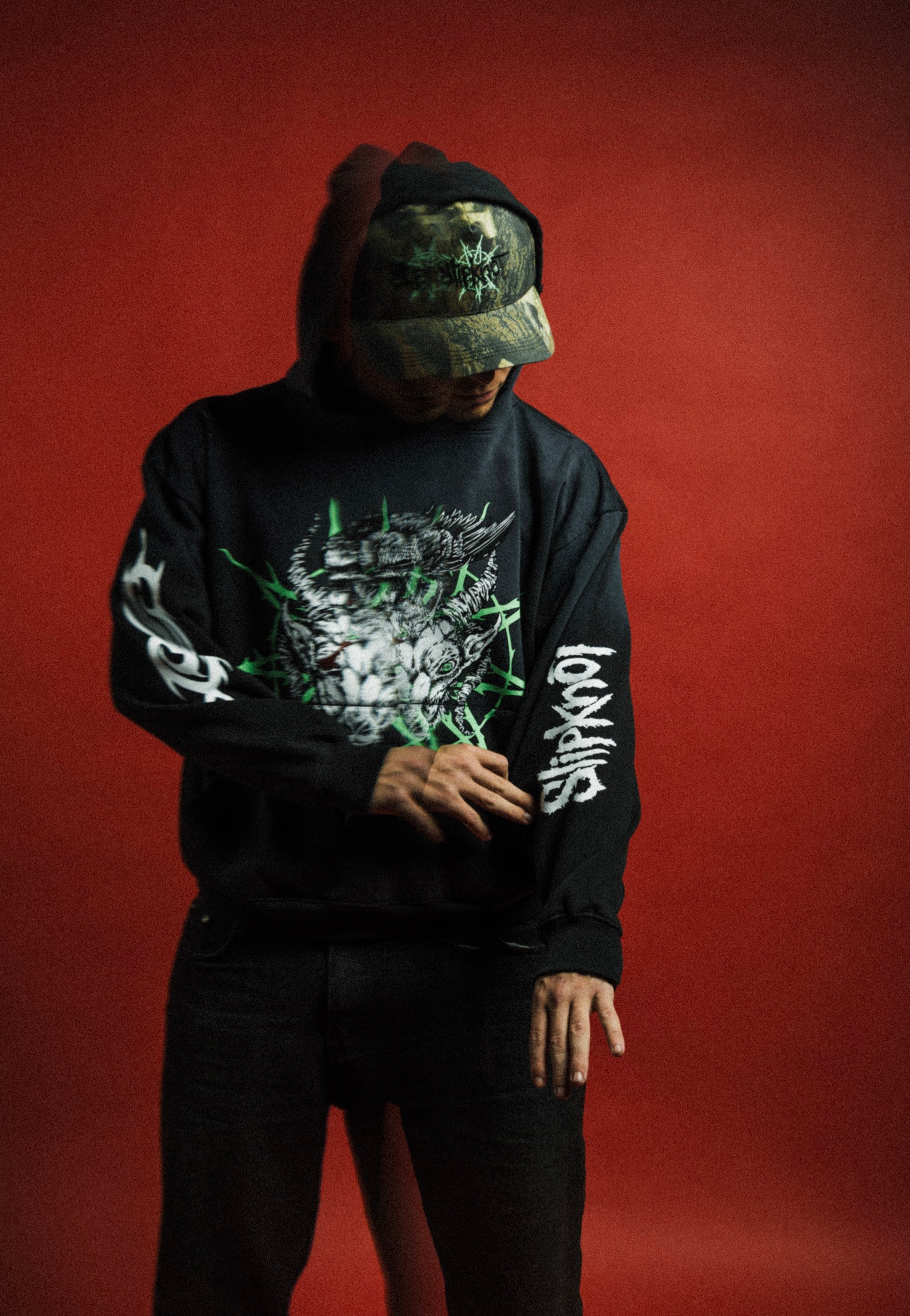 Welcome x Slipknot - Ravenous Distressed Sun Fade - Hoodie | Men-Image