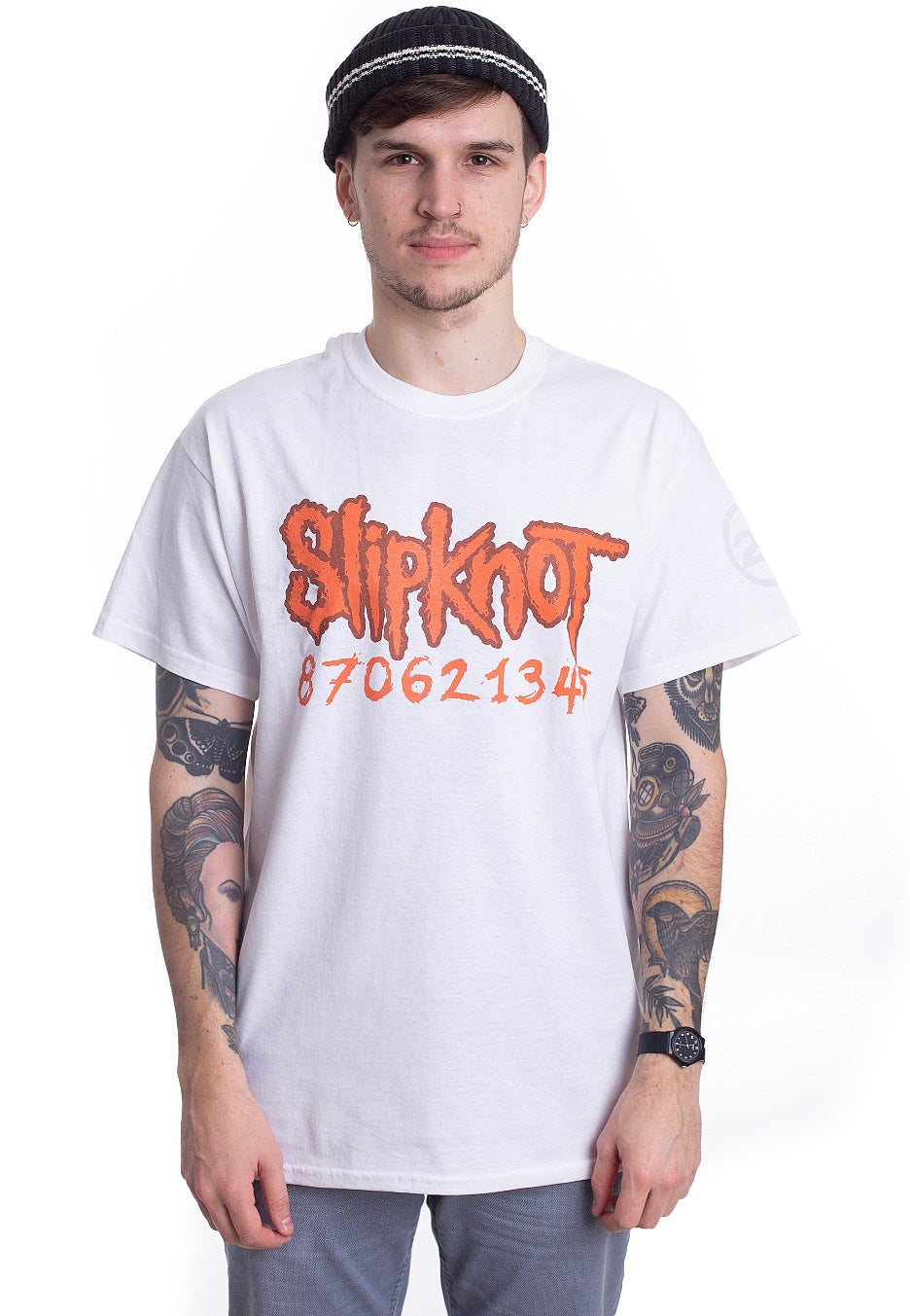 Slipknot - 20th Anniversary Card White - T-Shirt | Men-Image