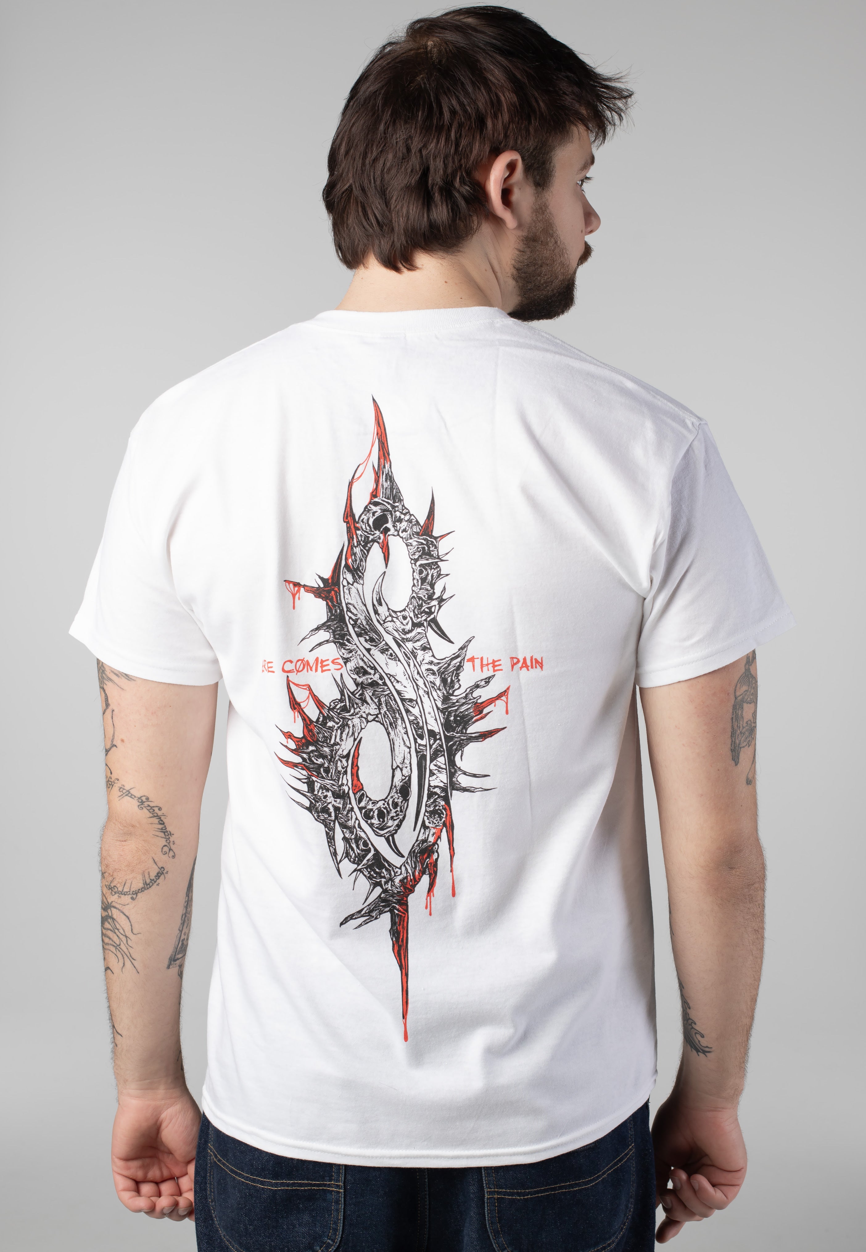 Slipknot 9 Eye Monster White - T-Shirt | Impericon