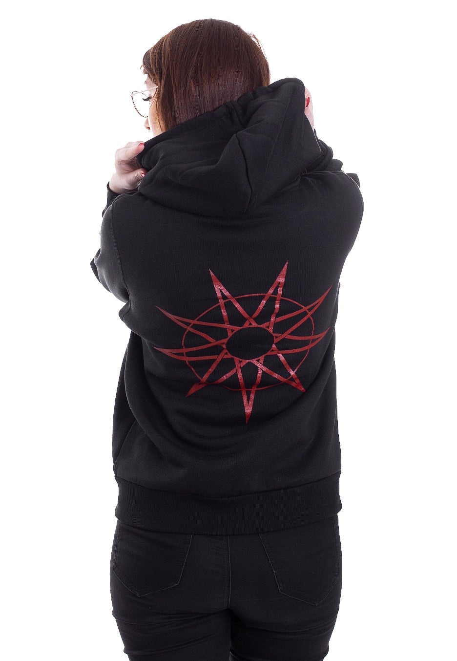 Slipknot - 9 Point Star - Felpa con zip | Women-Image