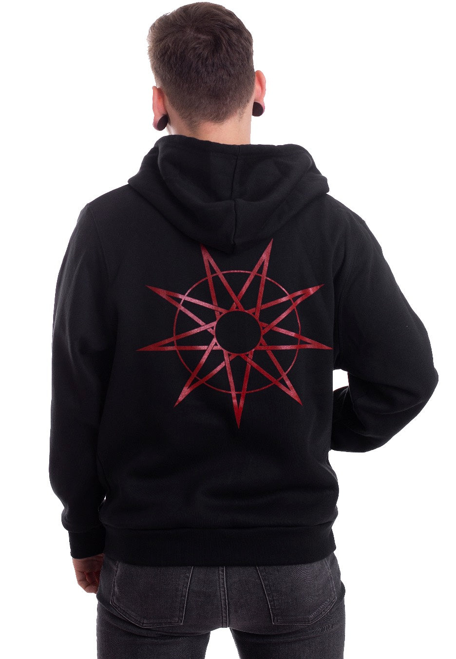 Slipknot 9 Point Star Felpa con zip | Men-Image