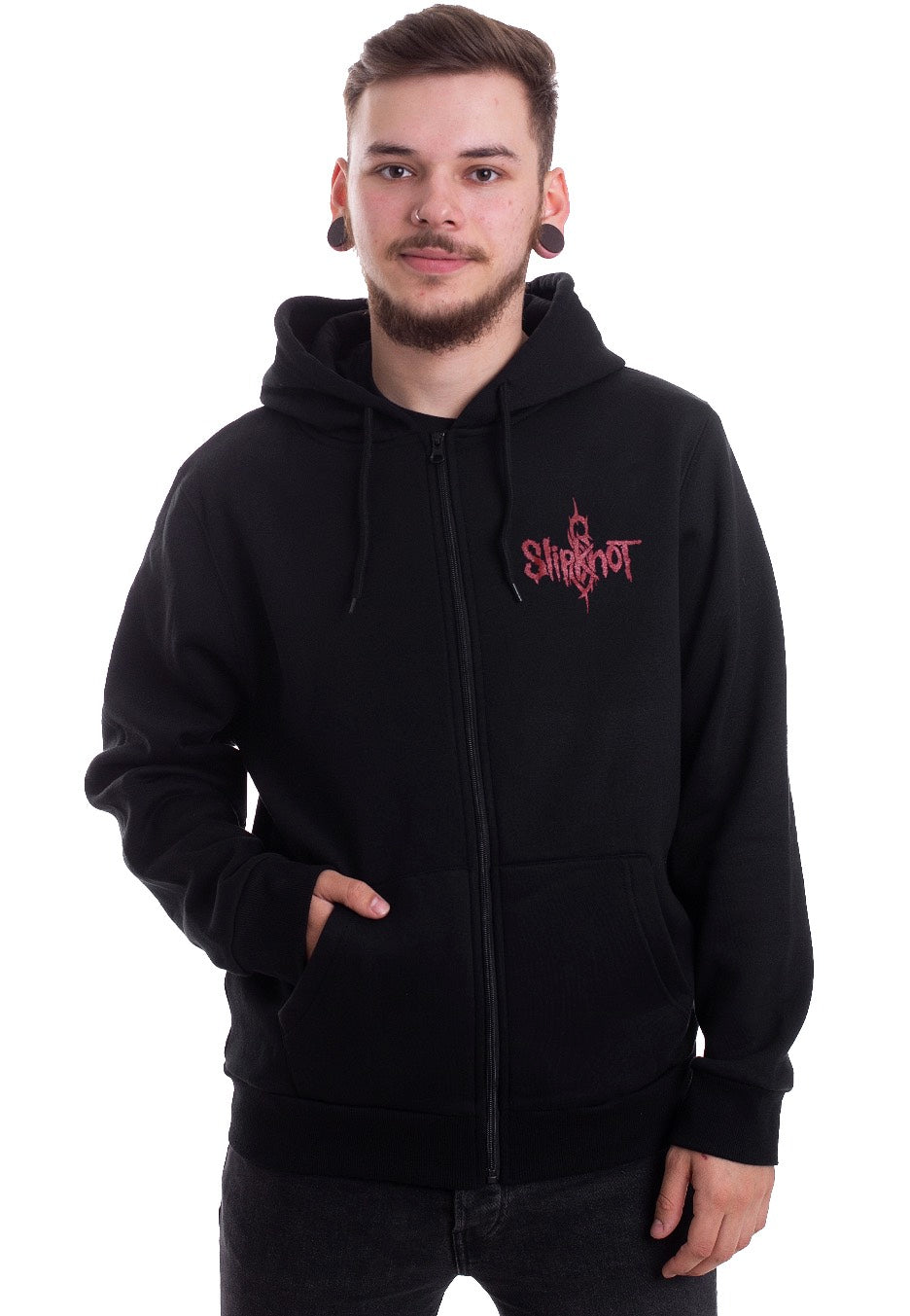 Slipknot 9 Point Star Felpa con zip | Men-Image