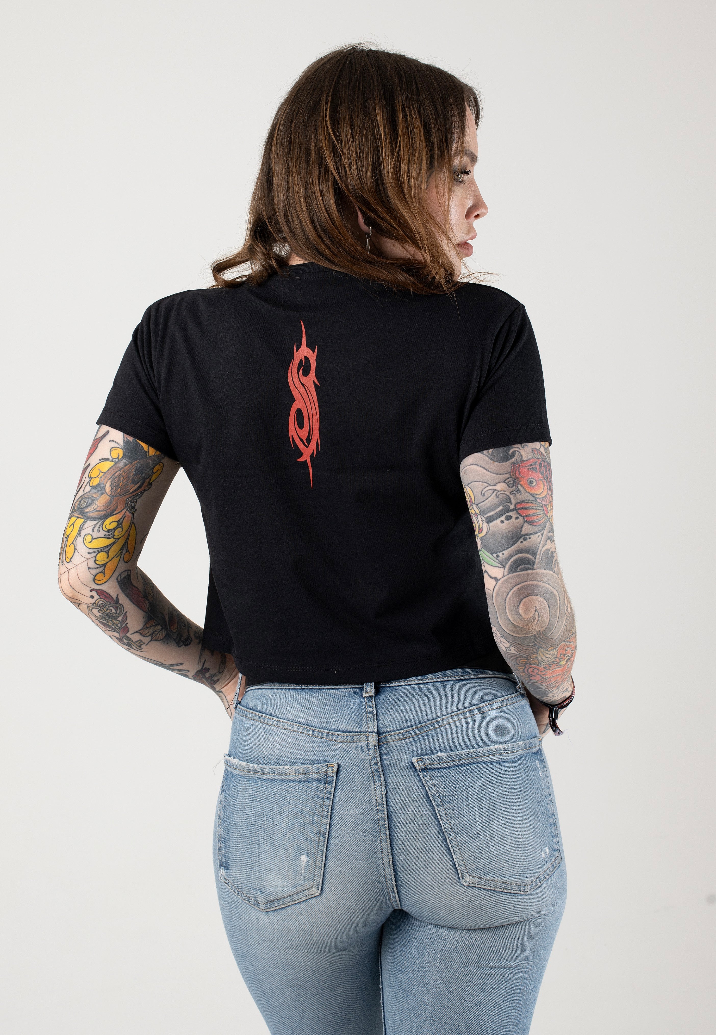 Slipknot - Band Frame Cropped - T-Shirt | Women-Image