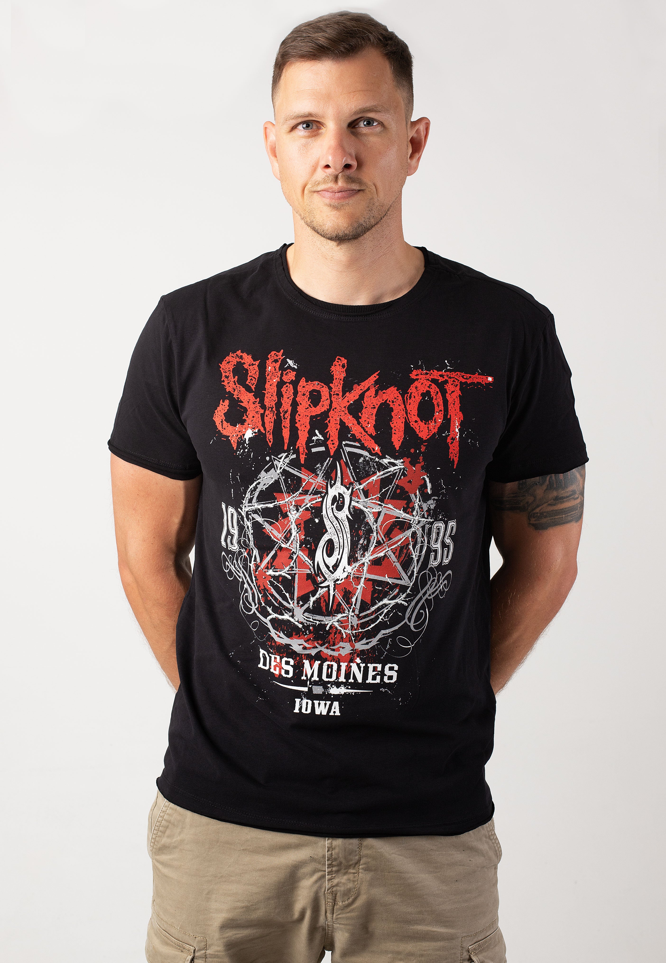 Slipknot Des Moines Charcoal - T-Shirt | Impericon