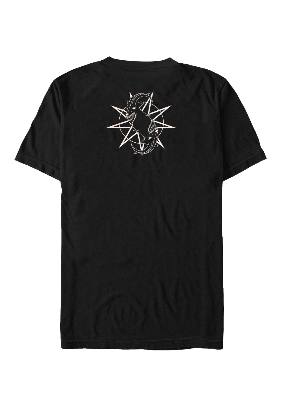 Slipknot Goat Star Logo Back Print T-Shirt | Neutral-Image