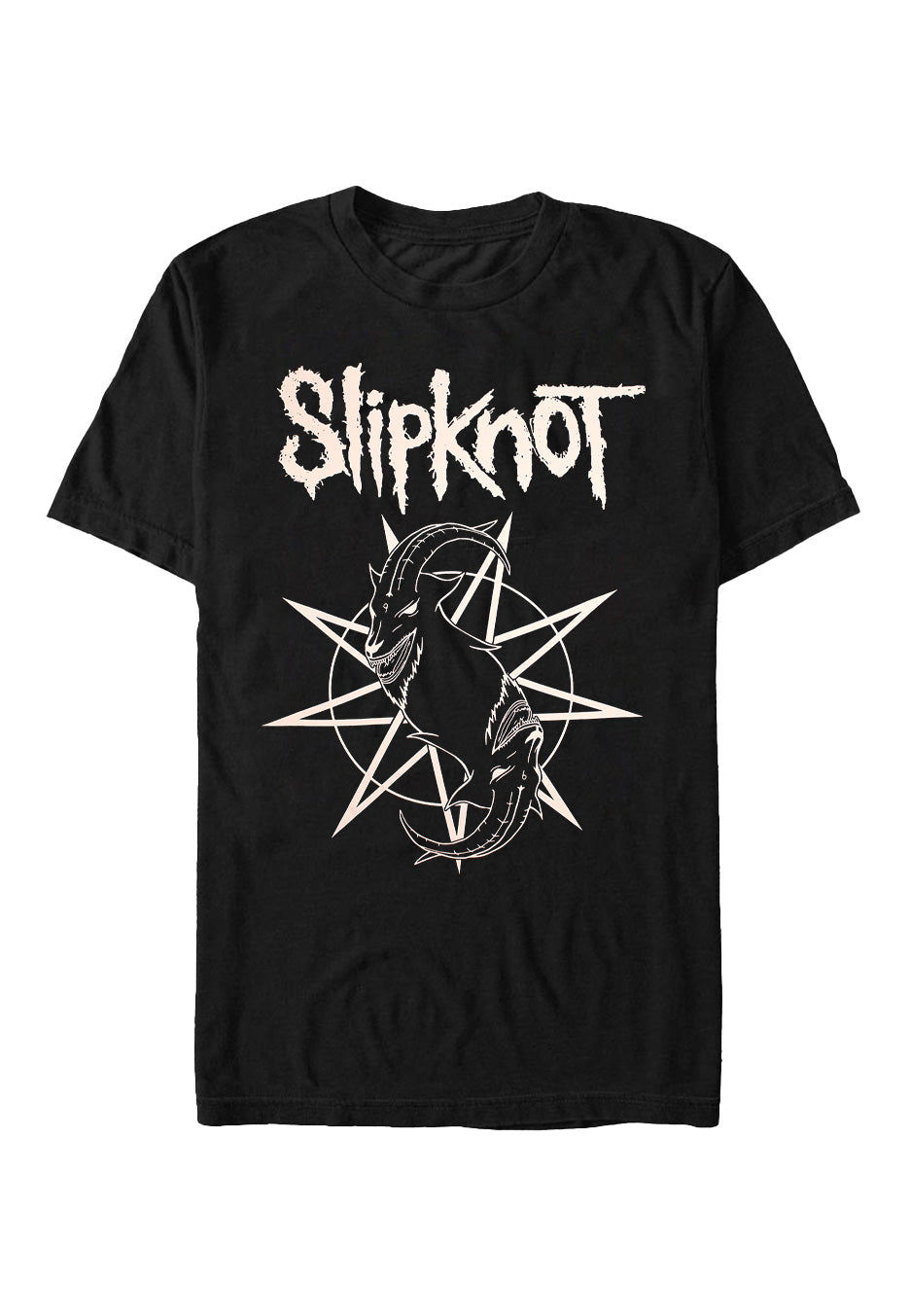Slipknot Goat Star Logo Back Print T-Shirt | Neutral-Image