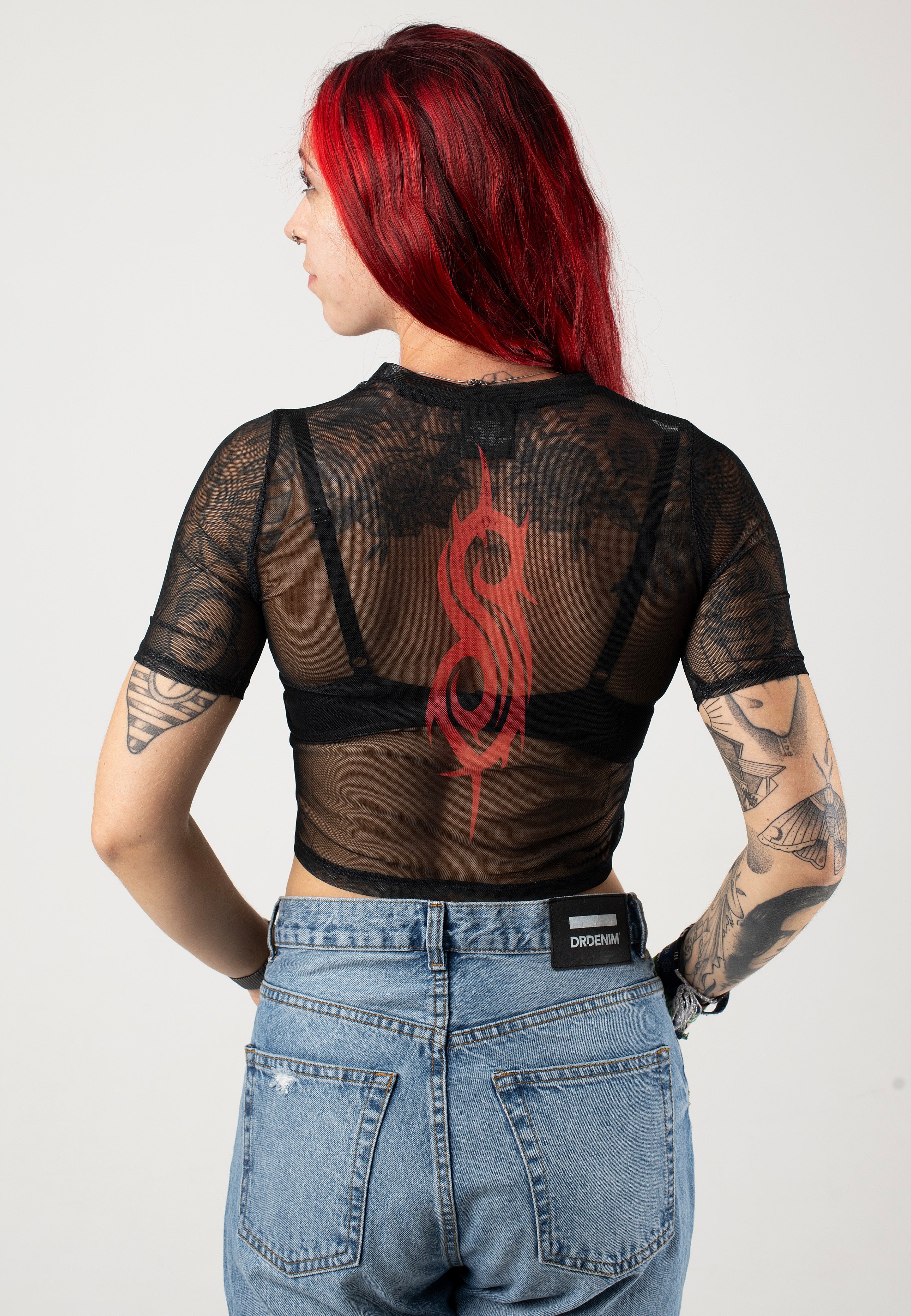 Slipknot - Logo Cropped Mesh - Girly | Women-Image