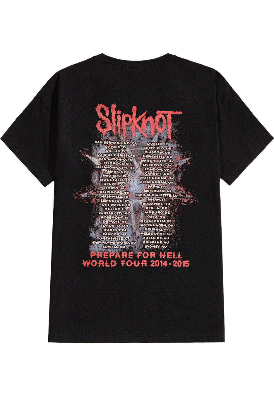 Slipknot - Prepare for Hell 2014-2015 Tour - T-Shirt | Impericon