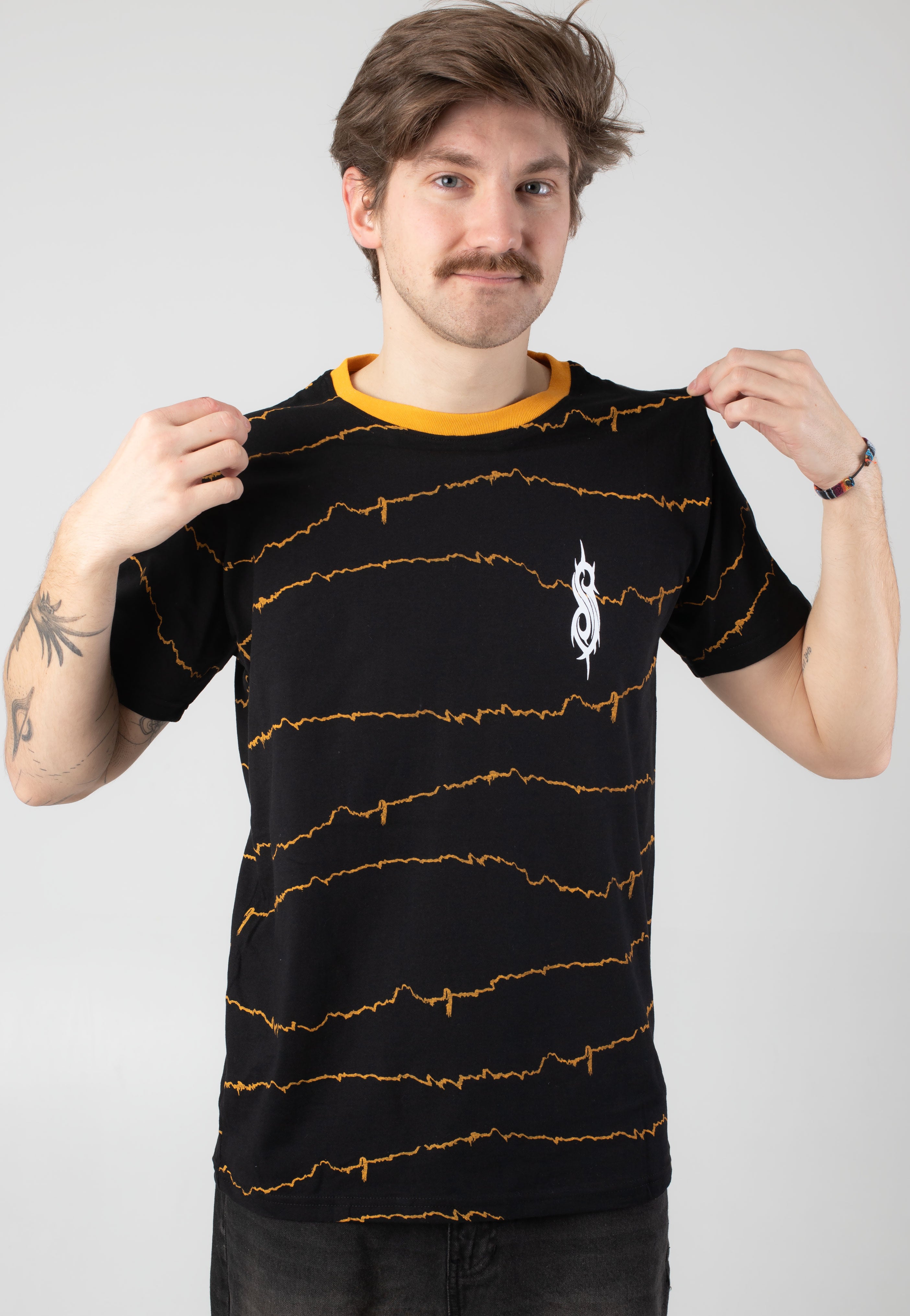 Slipknot - The End So Far Tribal & Barcode Ringer - T-Shirt | Men-Image