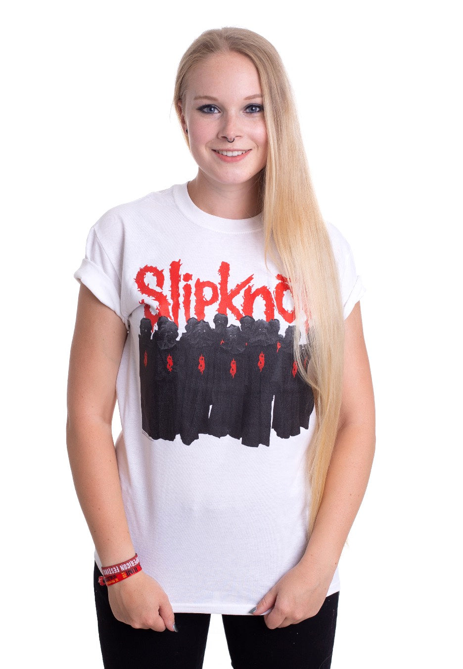 Slipknot WANYK Black Figures White - T-Shirt | Impericon