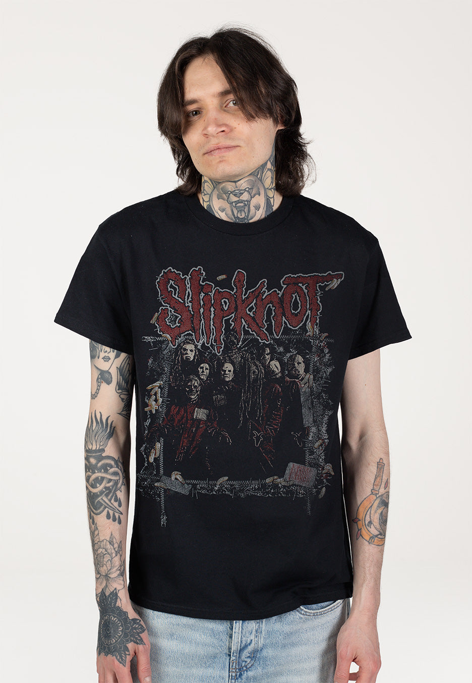 Slipknot Zipped T-Shirt | Men-Image