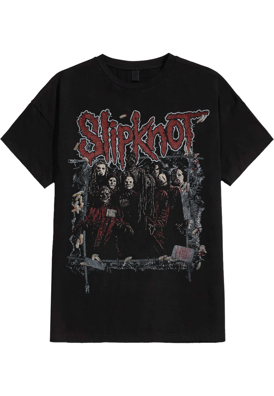 Slipknot Zipped T-Shirt | Neutral-Image