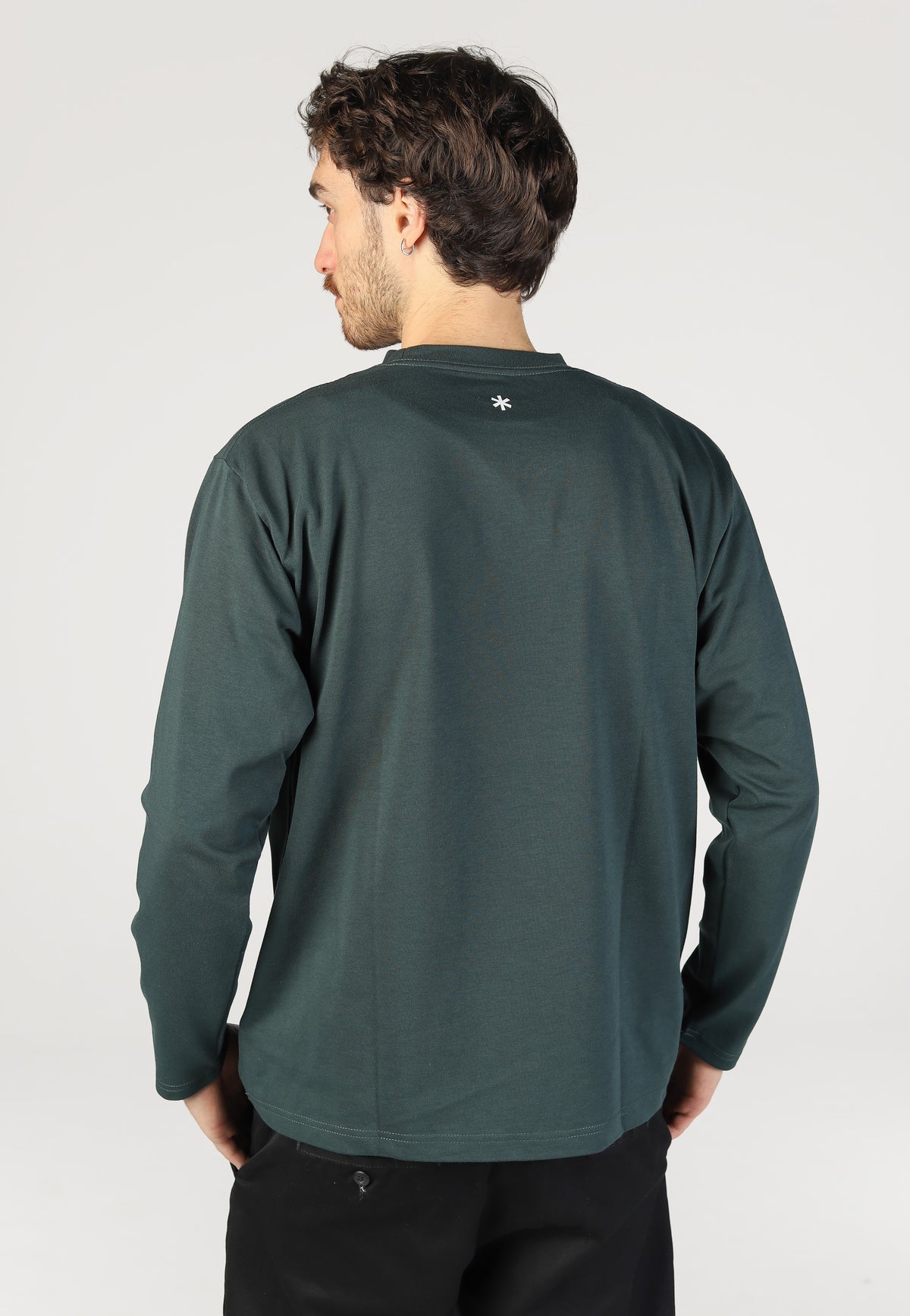Snow Peak New Standard Logo L/S Dark Green Dlouhý rukáv | Men-Image