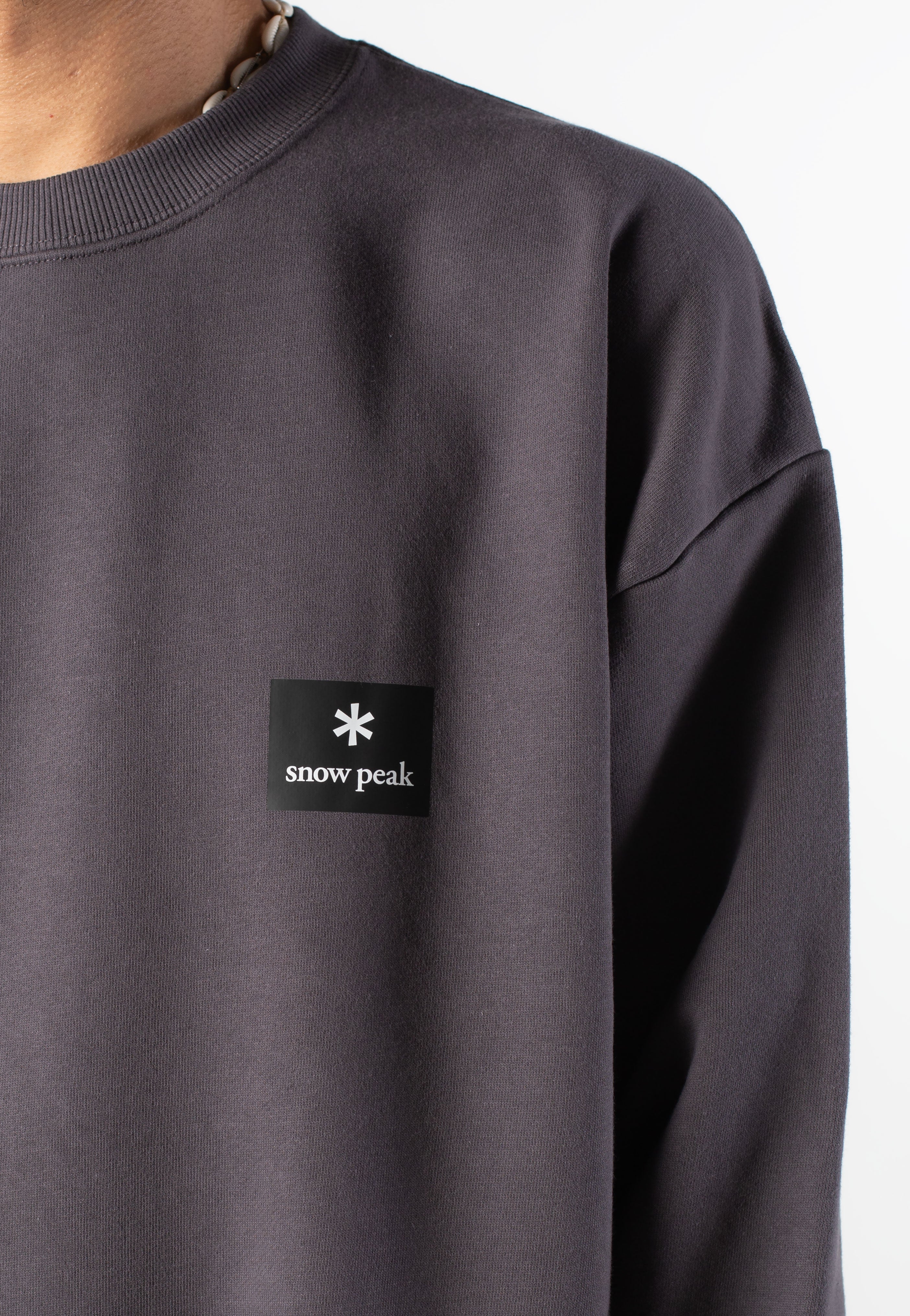 Snow Peak - NSD Square Logo Charcoal - Sweater | Men-Image