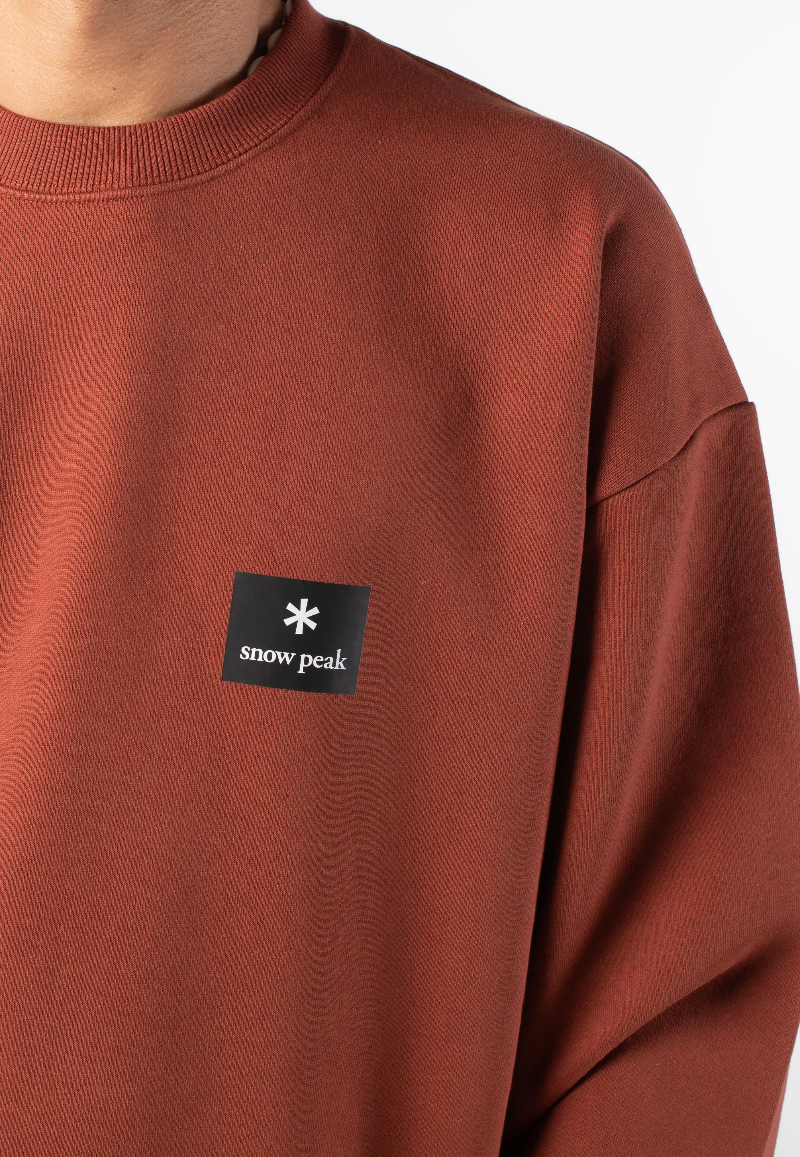 Snow Peak - NSD Square Logo Light Brown - Sweater | Men-Image