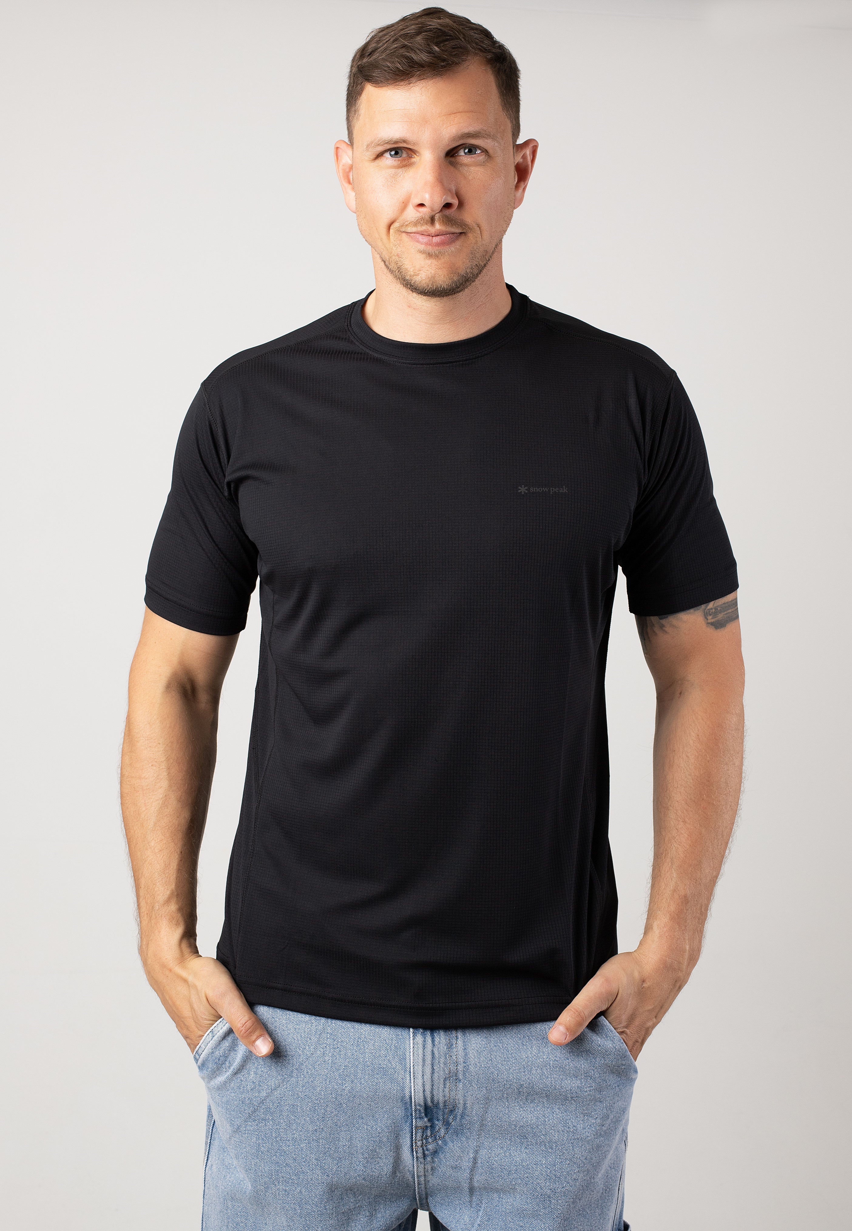 Snow Peak - Pe Power Dry Black - T-Shirt