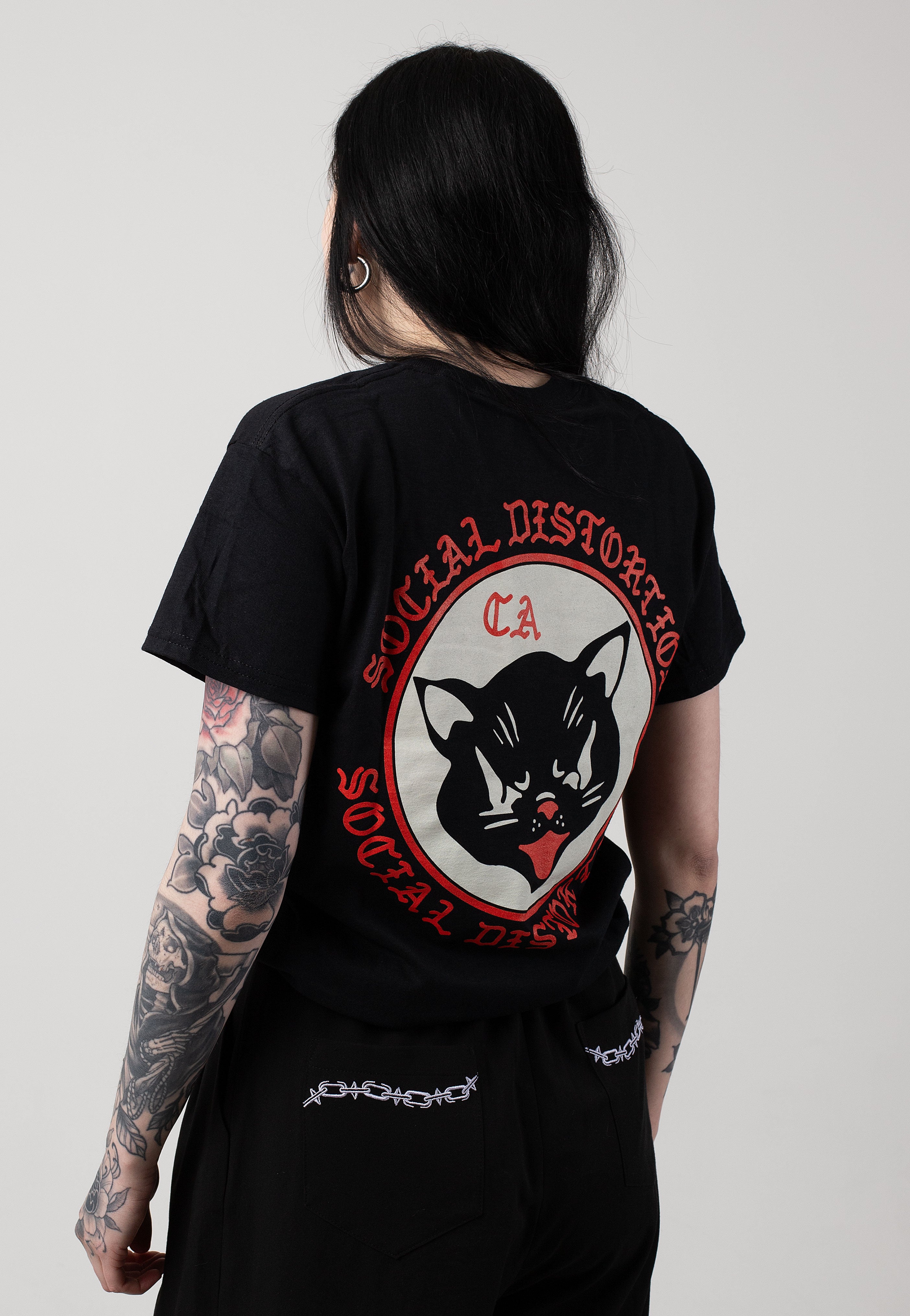 新品　Distortion Tシャツ Distortion T-Shirt - Crazy Chicken Guitar Pedals